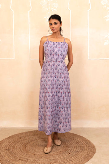 Lilac Spaghetti Dress