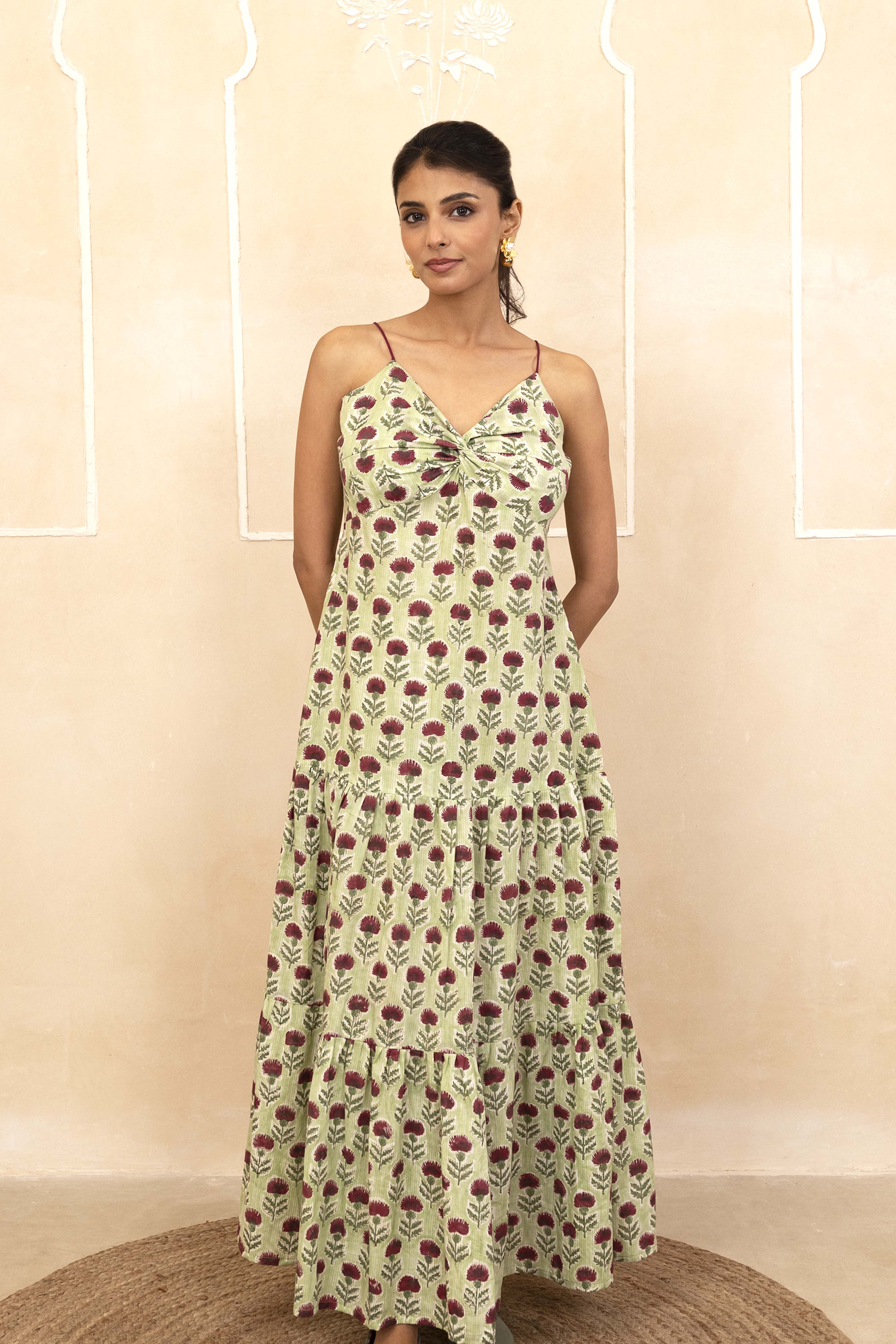 Mint Green Spaghetti Dress
