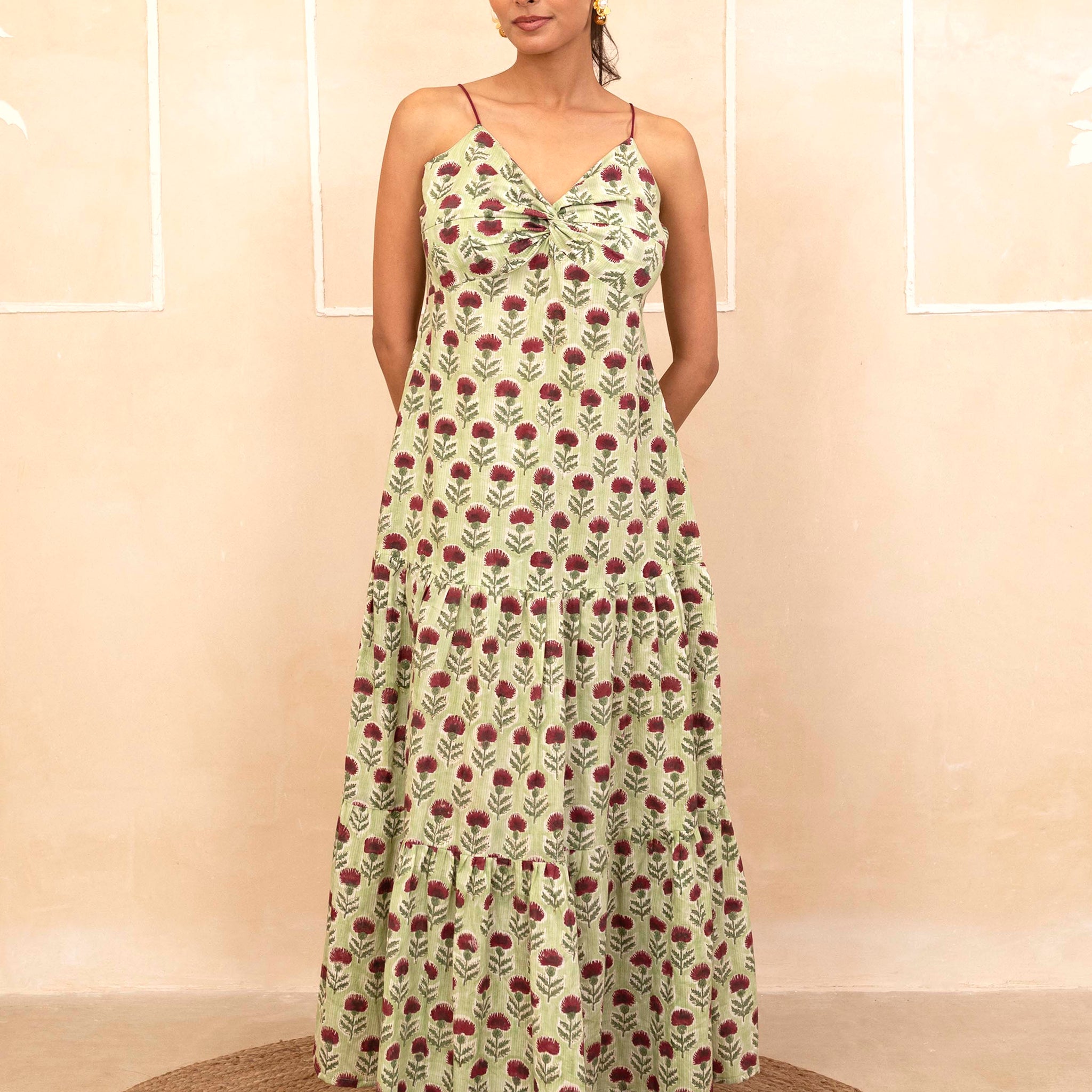 Mint Green Spaghetti Dress