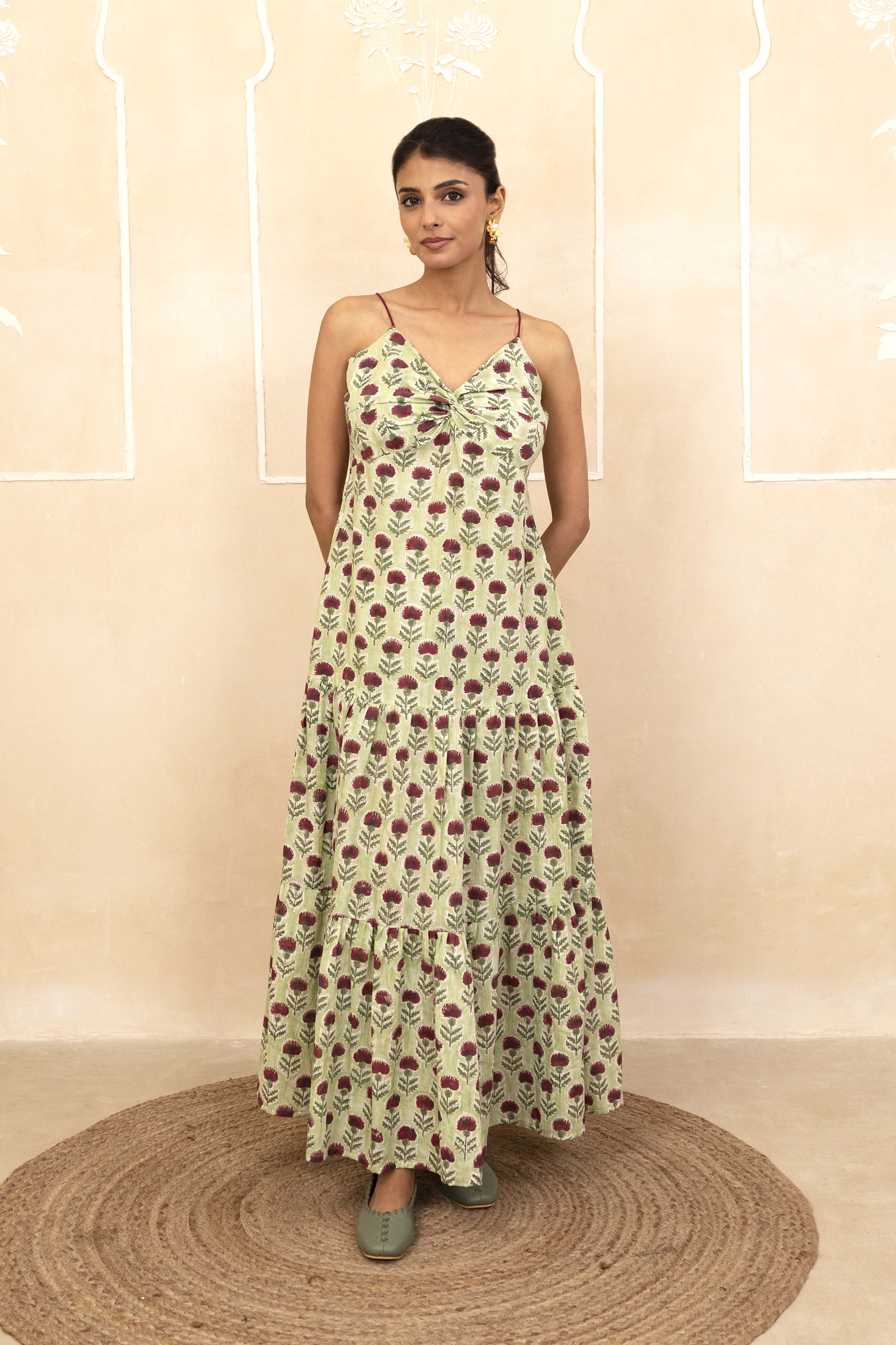 Mint Green Spaghetti Dress