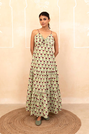 Mint Green Spaghetti Dress