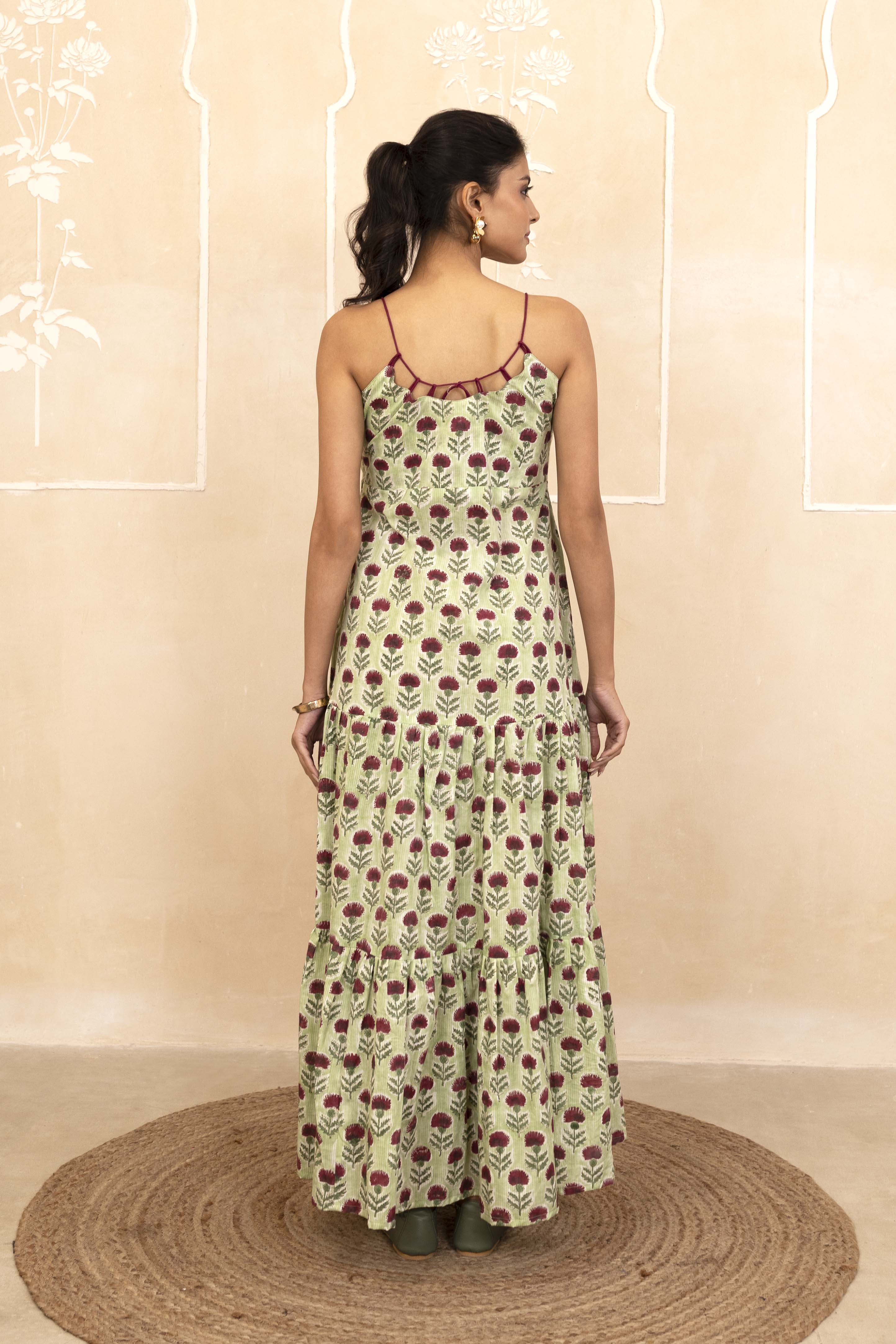Mint Green Spaghetti Dress