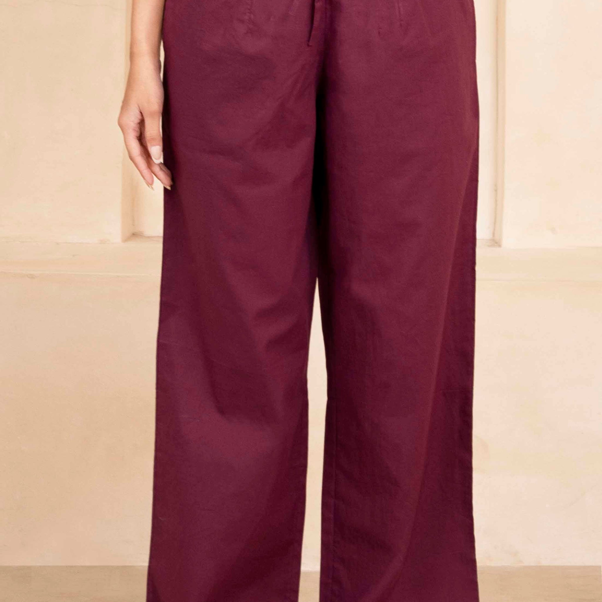 Maroon Palazzo Pant