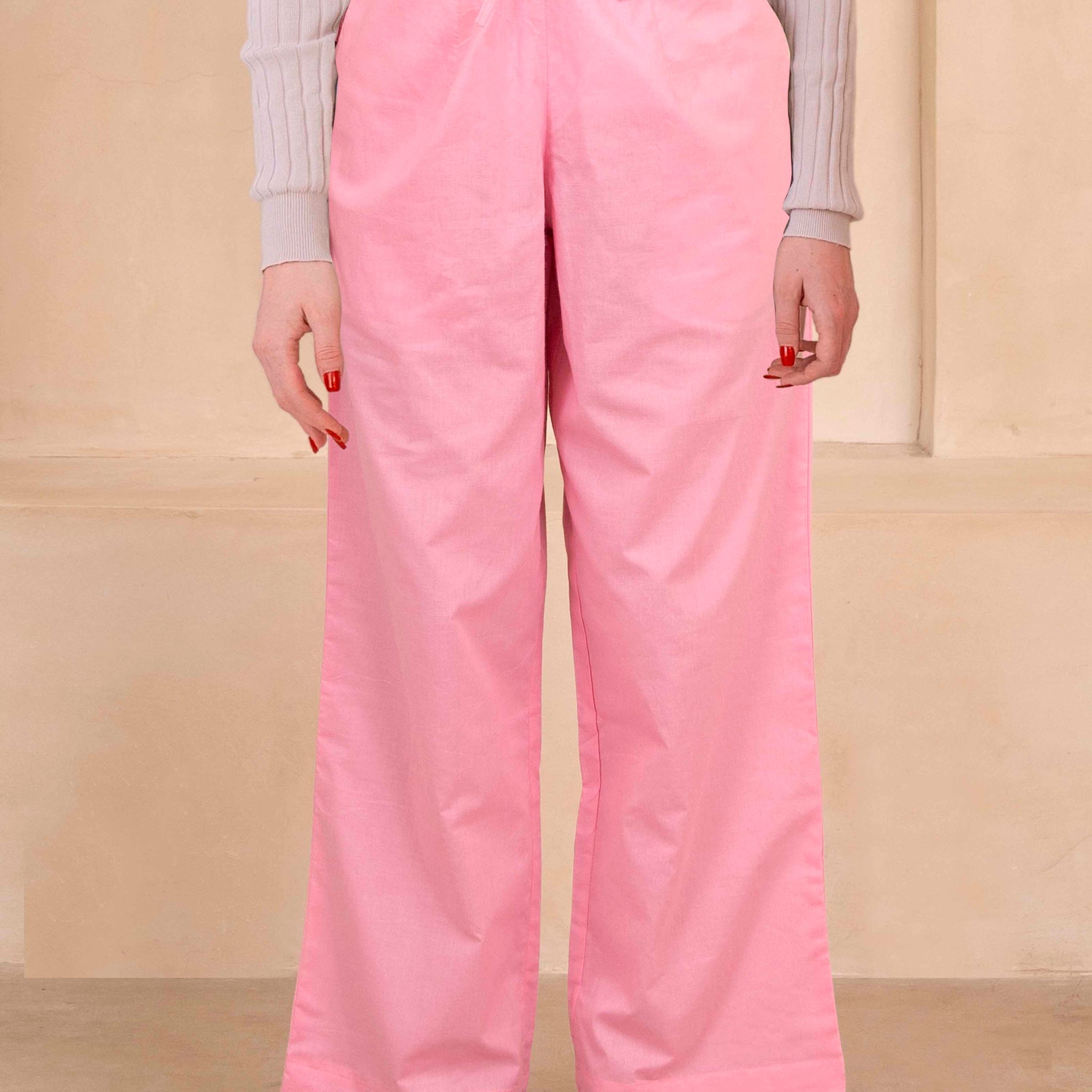 Baby Pink Palazzo Pant