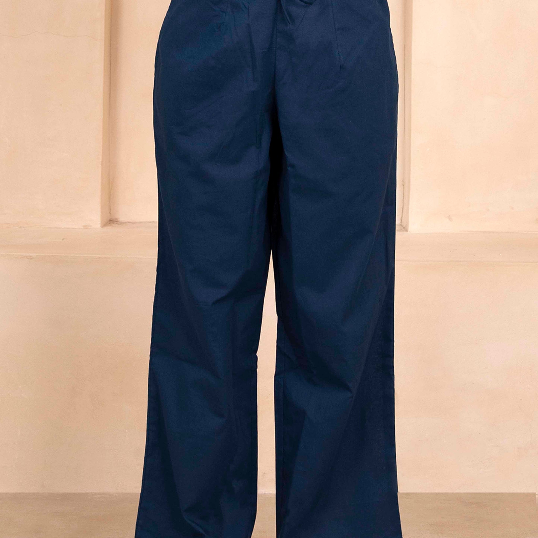 Navy Blue Palazzo Pant