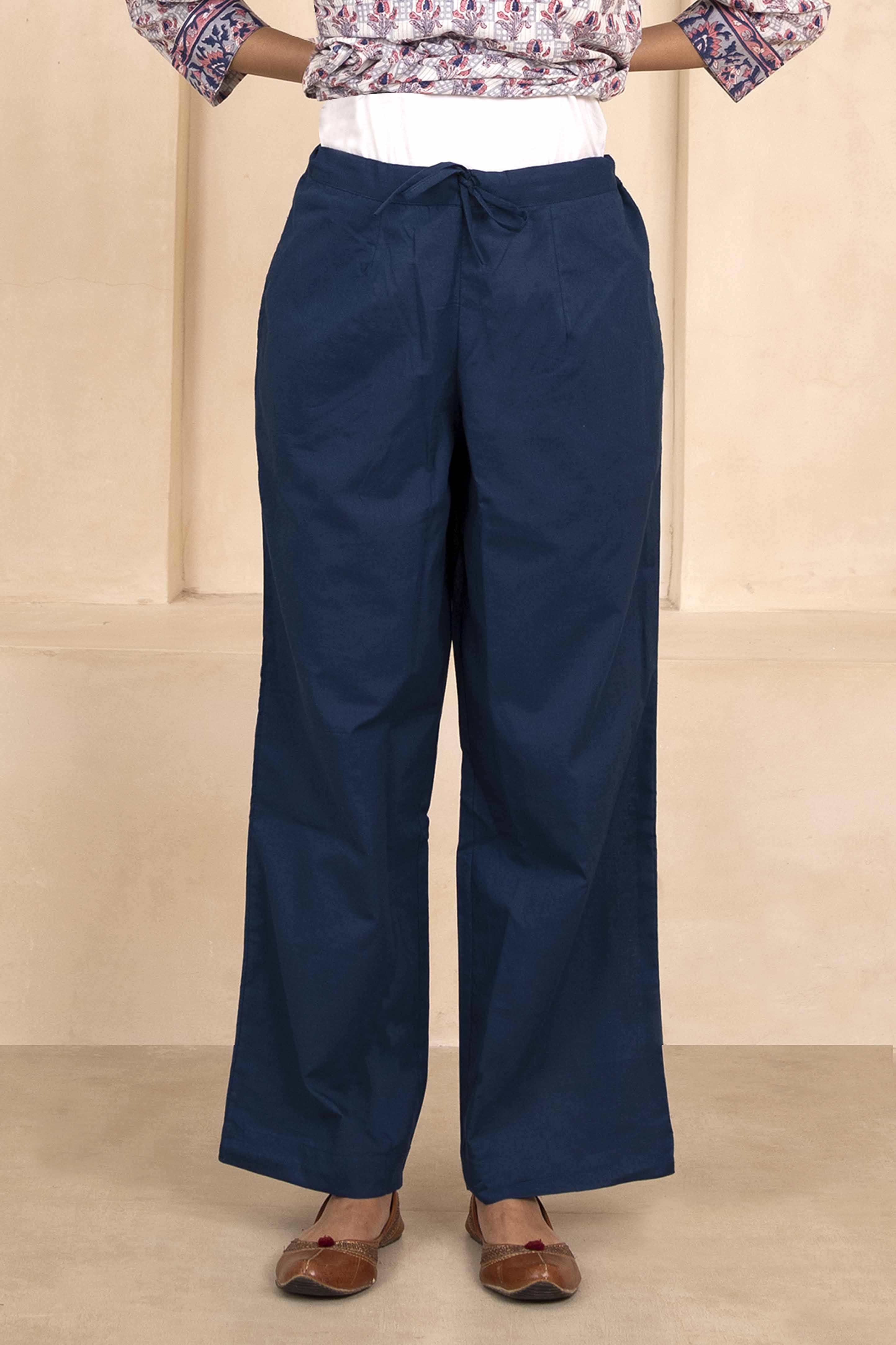 Navy Blue Palazzo Pant