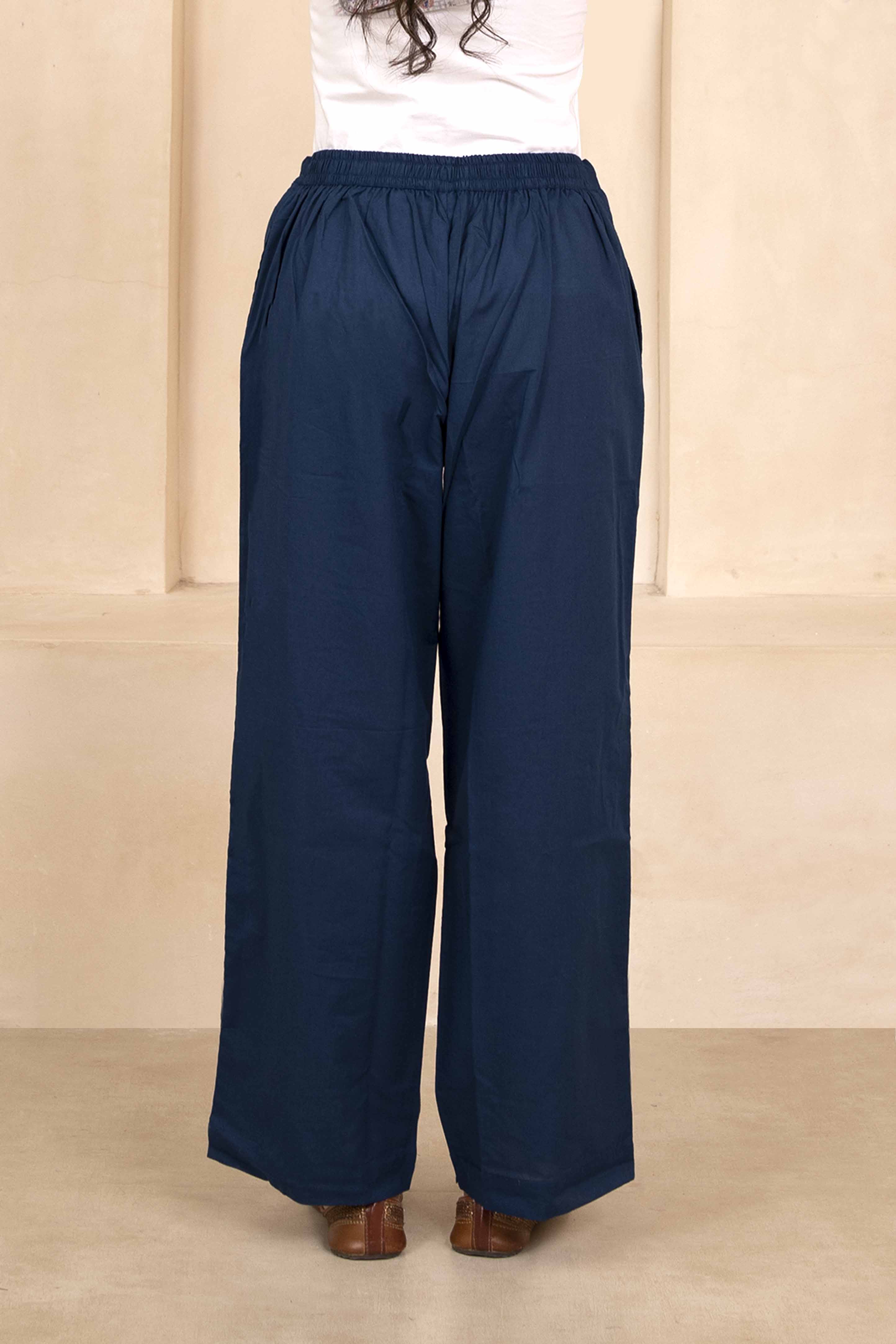 Navy Blue Palazzo Pant