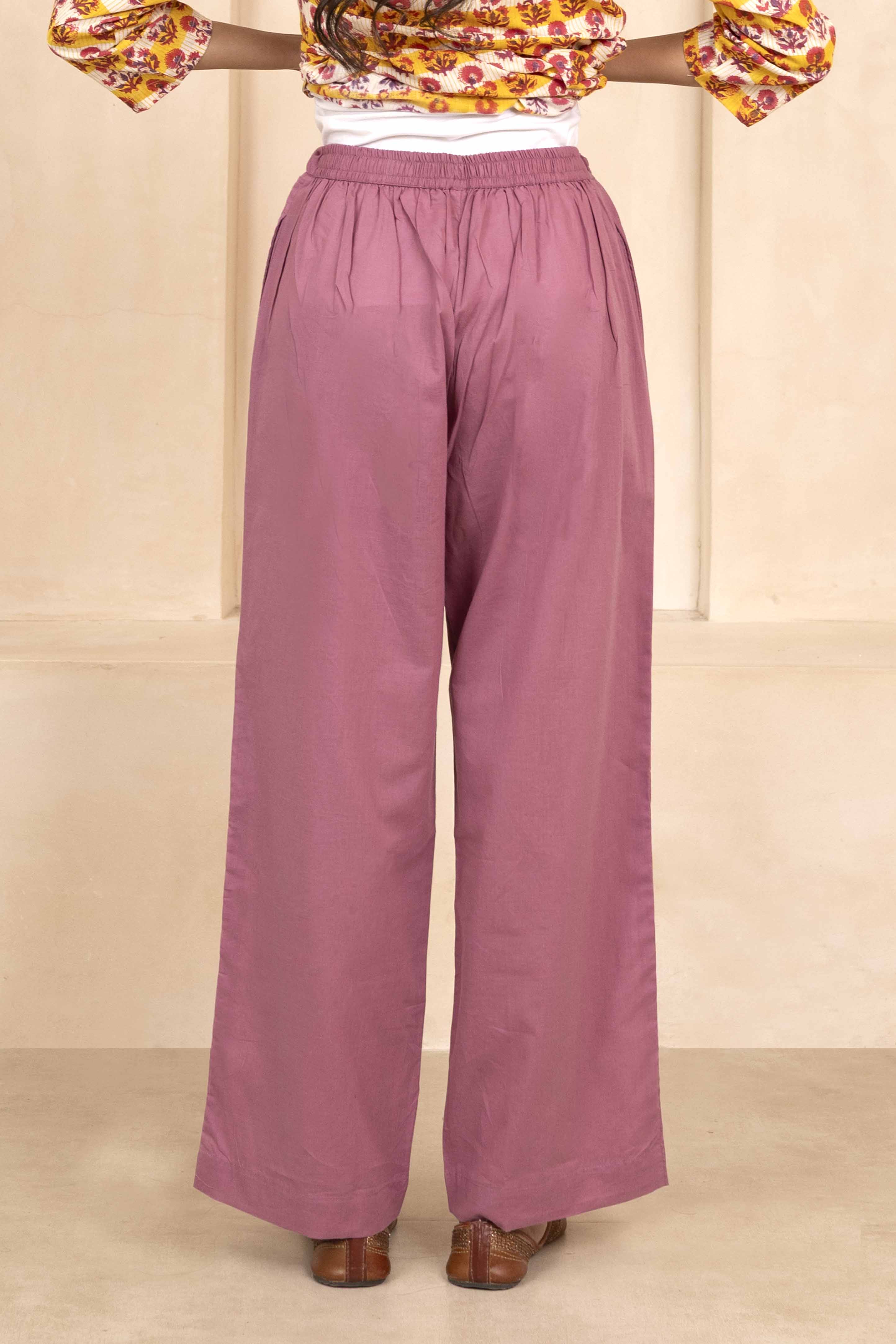 Onion Pink Palazzo Pant