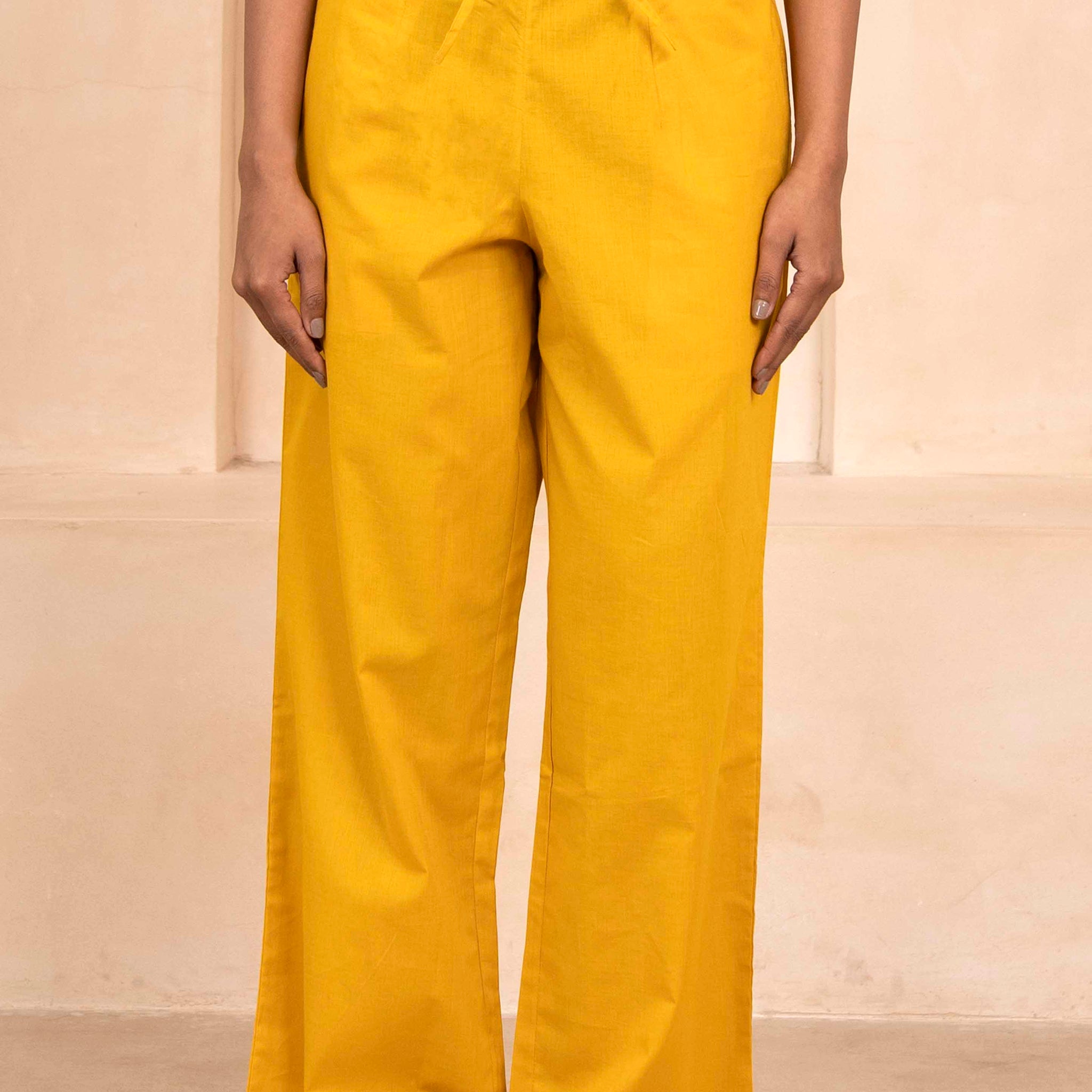 Golden Yellow Palazzo Pant