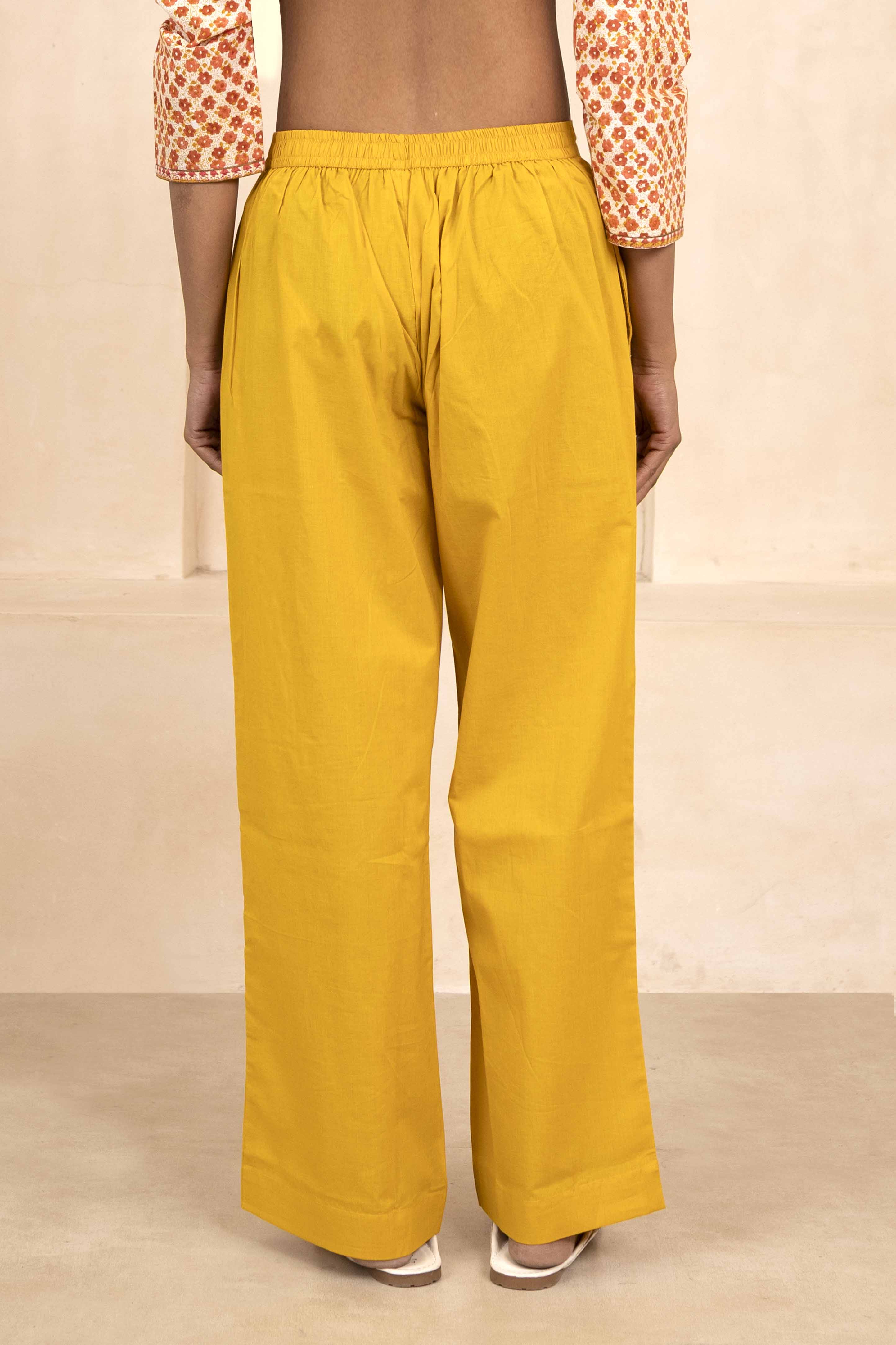 Golden Yellow Palazzo Pant