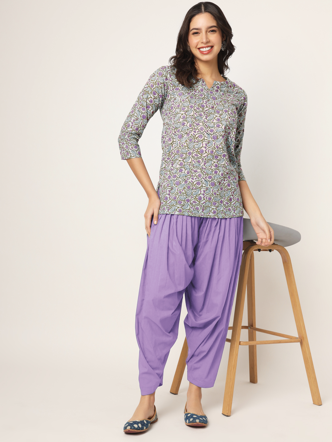 Lavender Patiala Pant