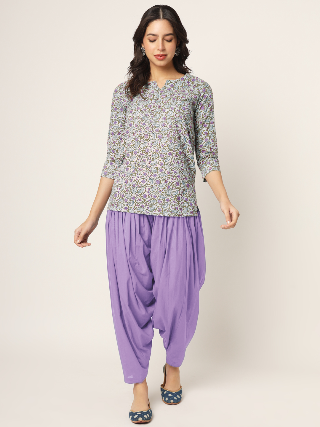 Lavender Patiala Pant