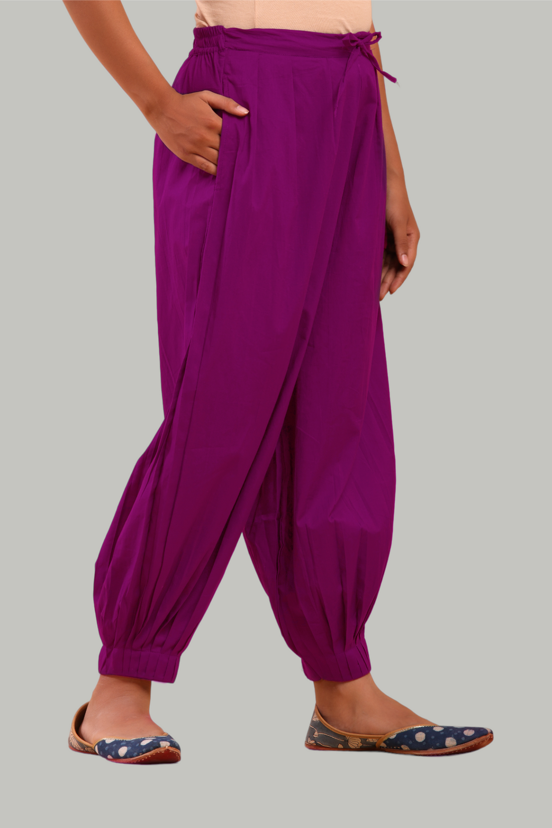 Magenta Afghani Pant