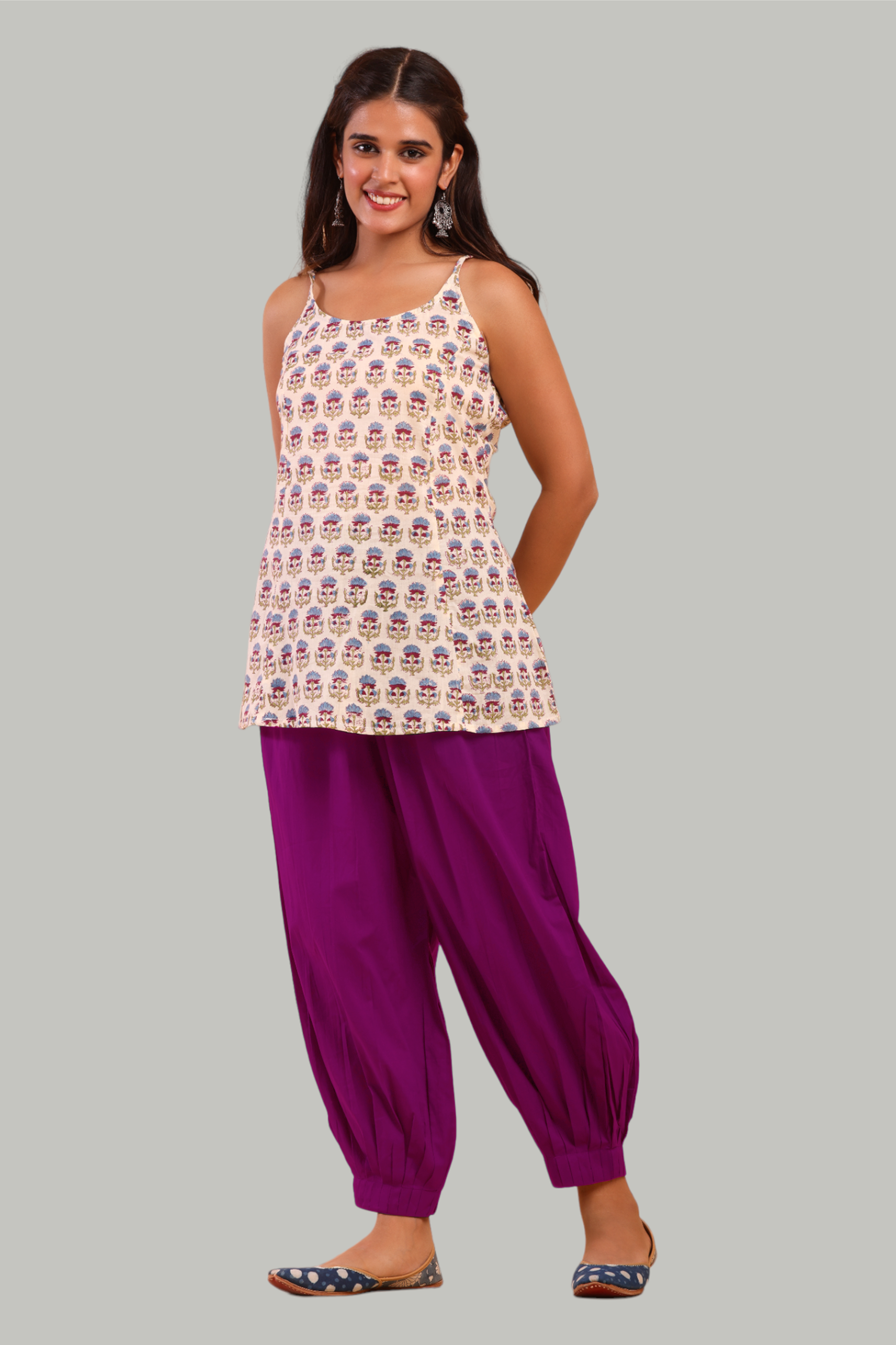 Magenta Afghani Pant