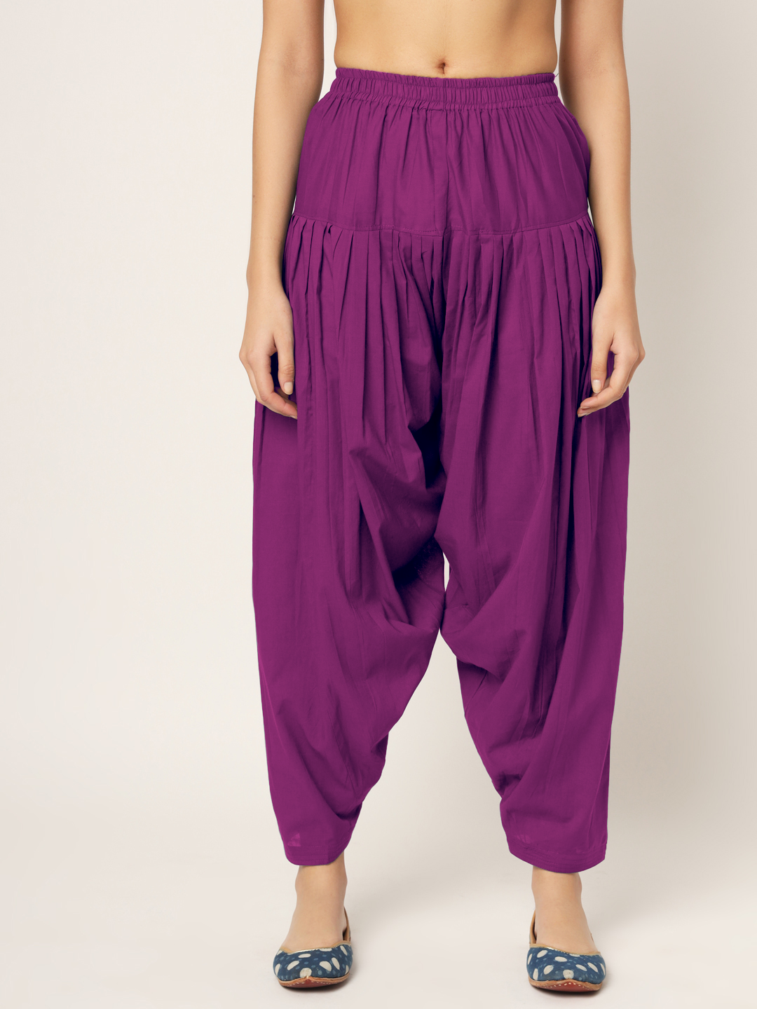Magenta Patiala Pant