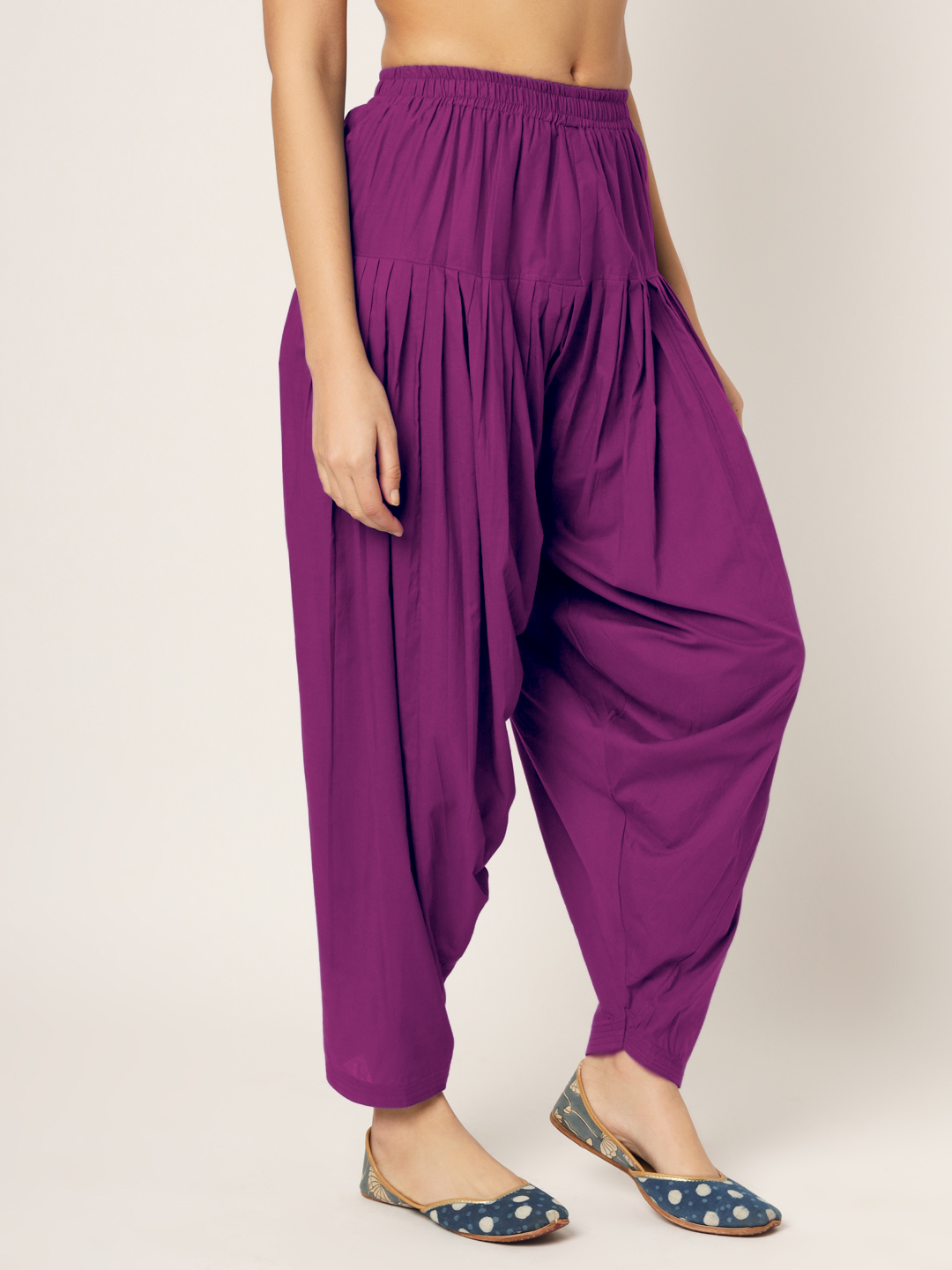 Magenta Patiala Pant