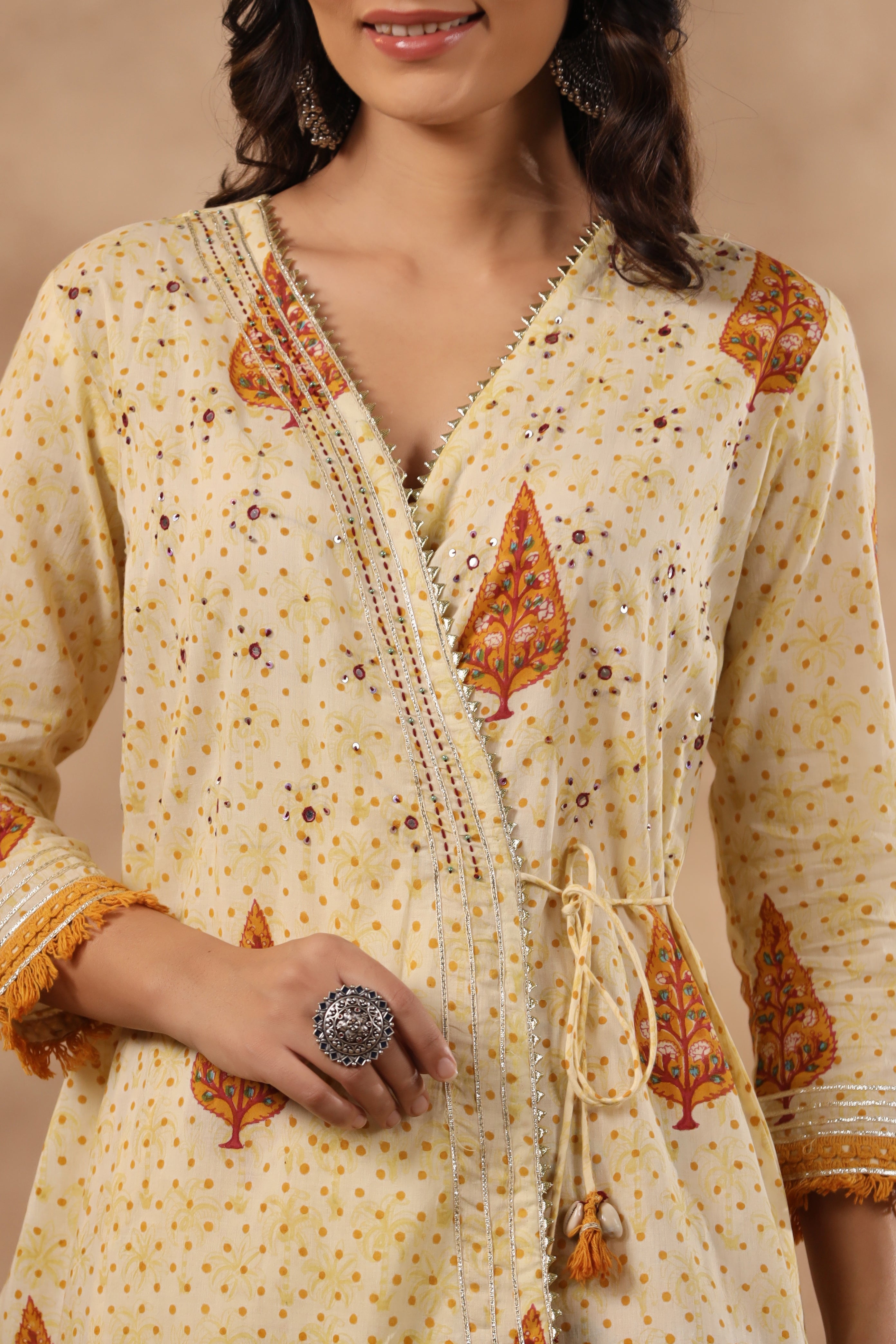 Shuddhi Yellow and Mustard 2 piece set