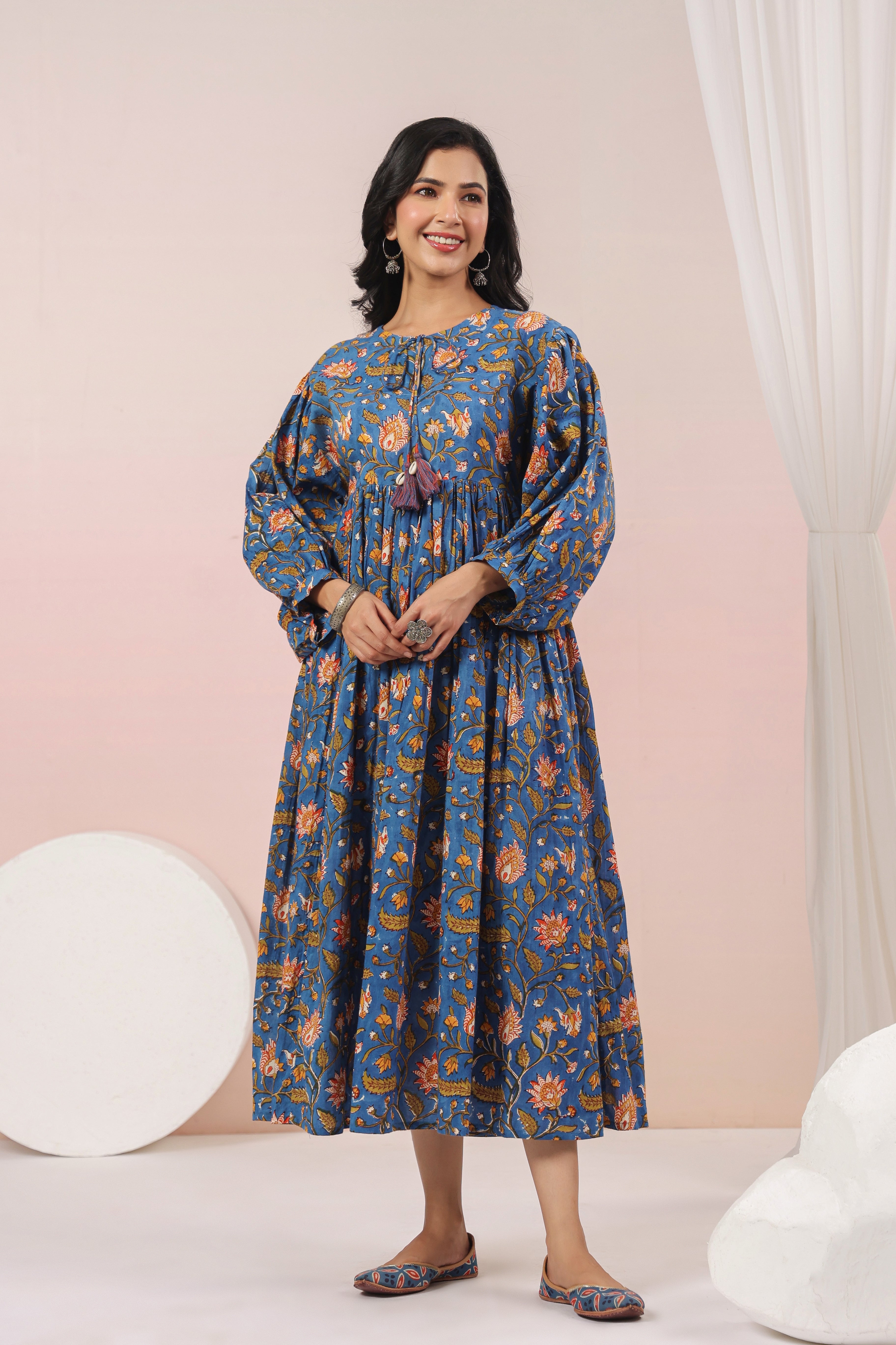 Shuddhi blue bohemian dress
