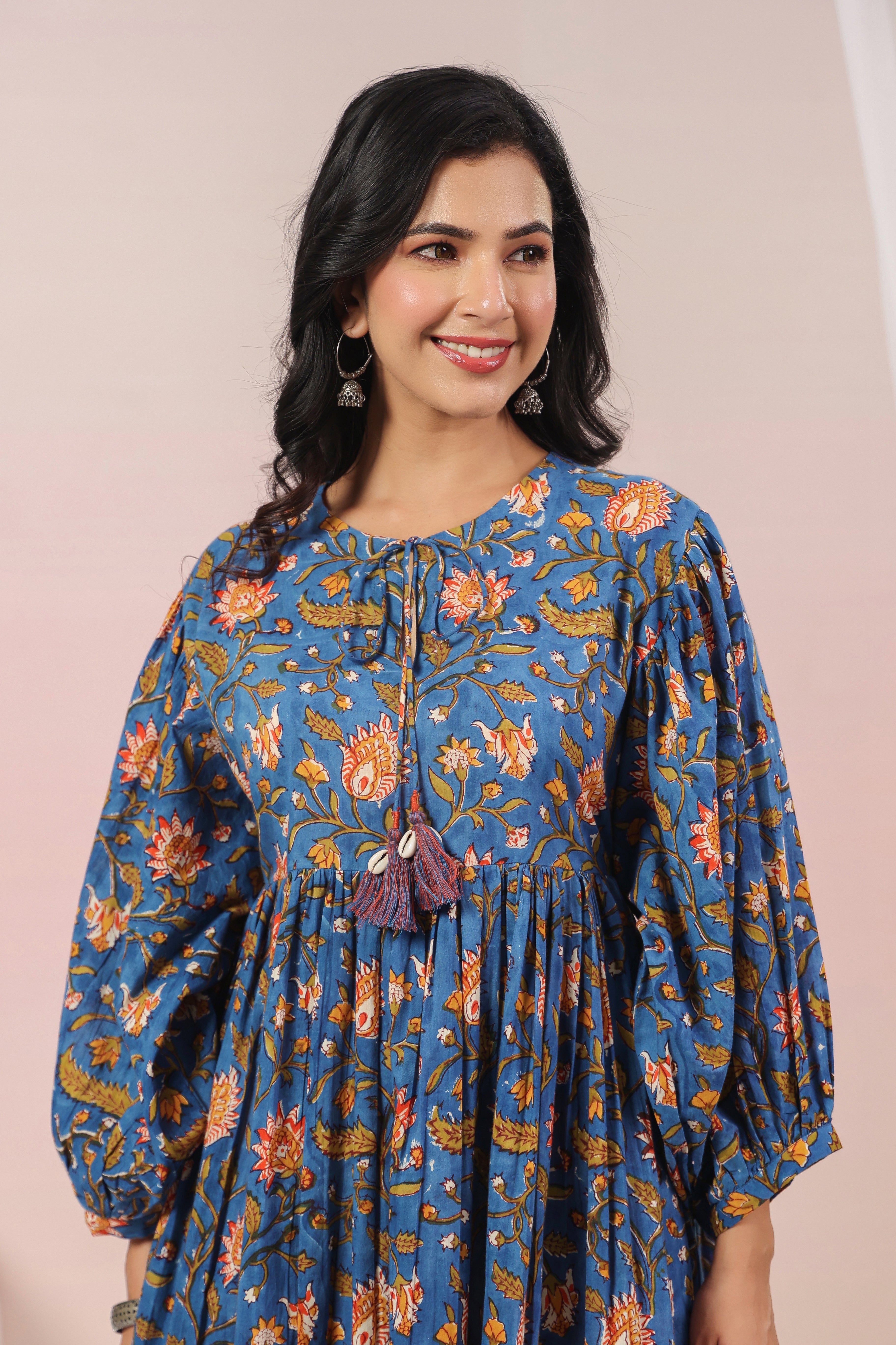 Shuddhi blue bohemian dress