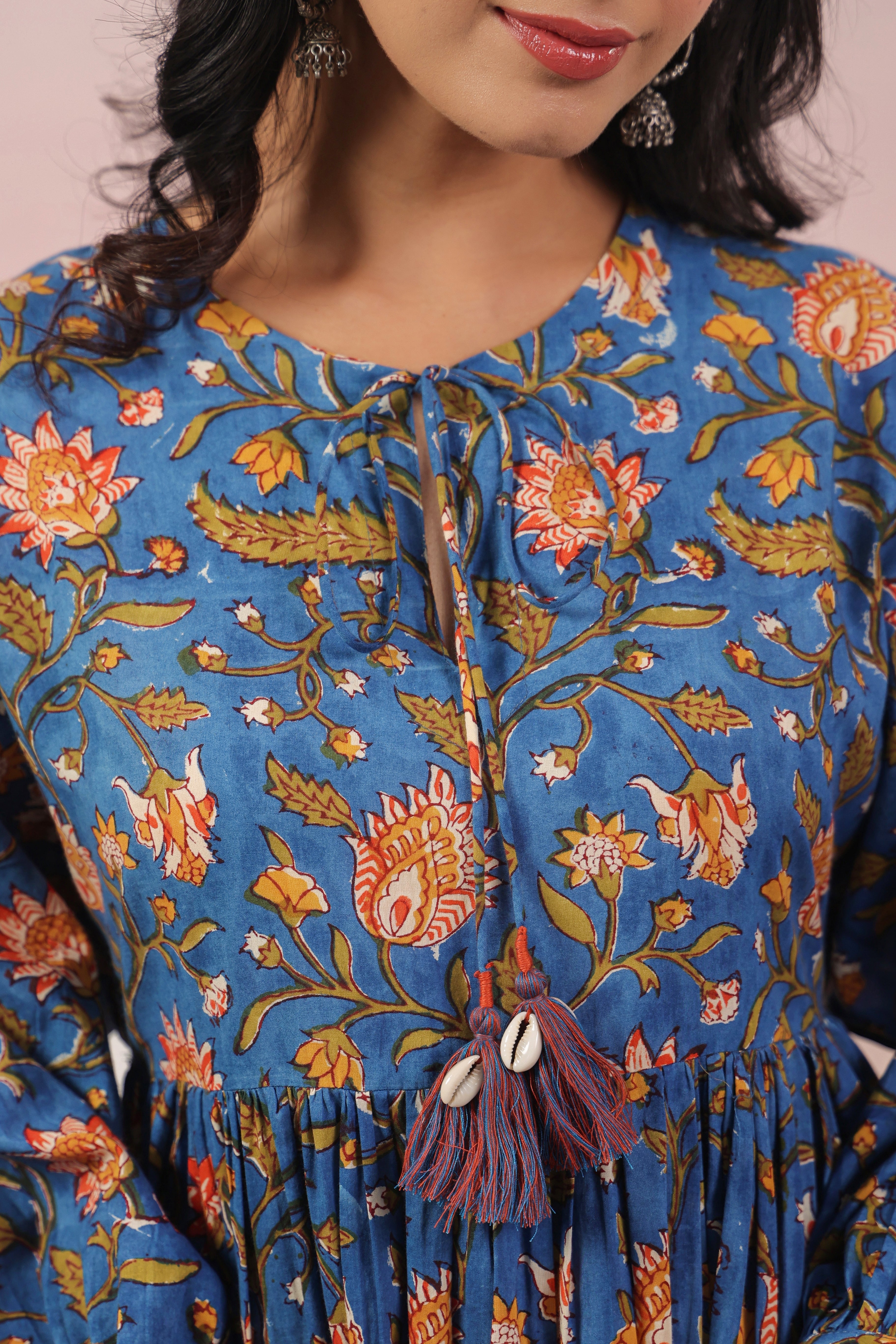 Shuddhi blue bohemian dress