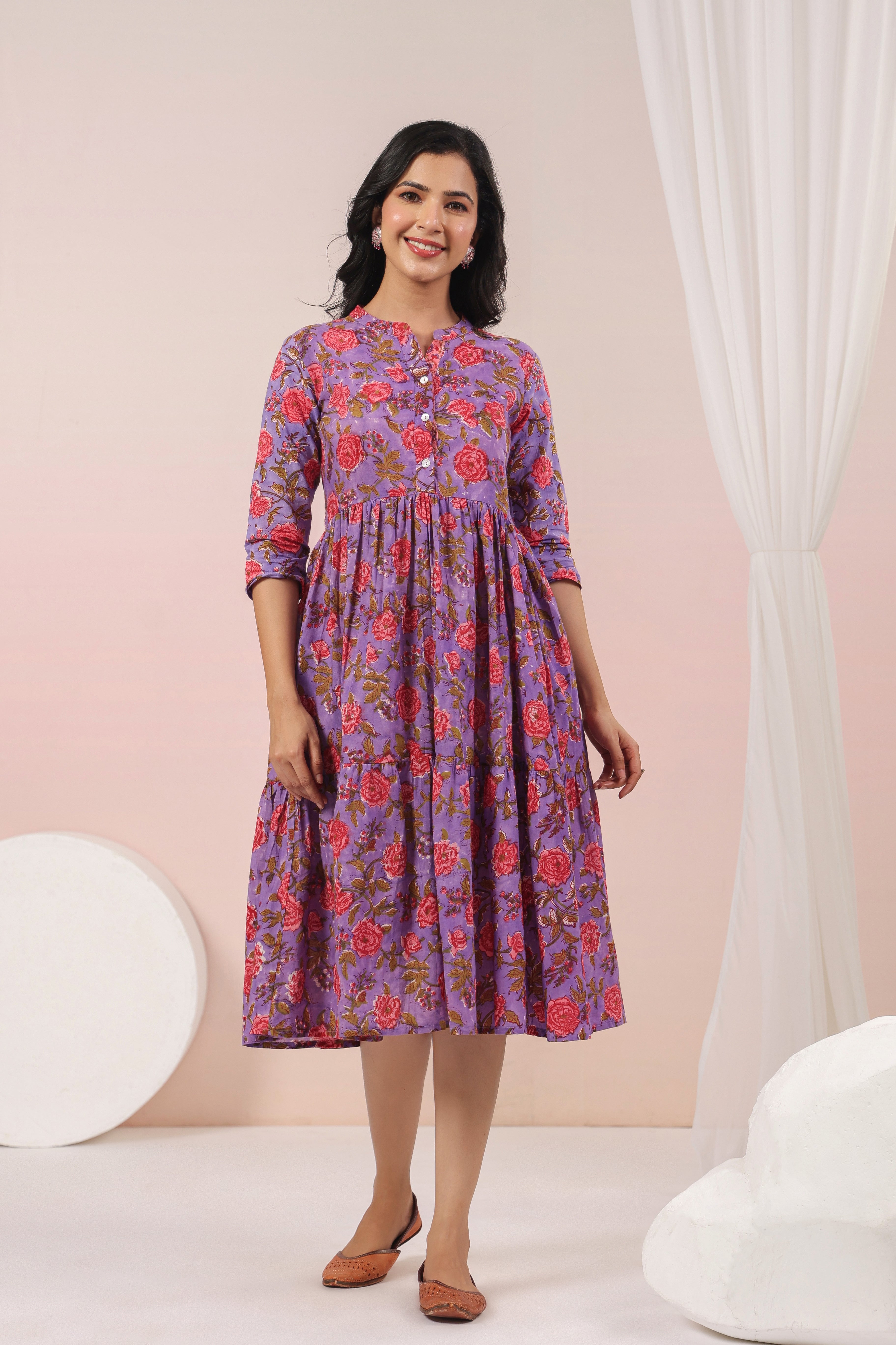 Shuddhi purple dress