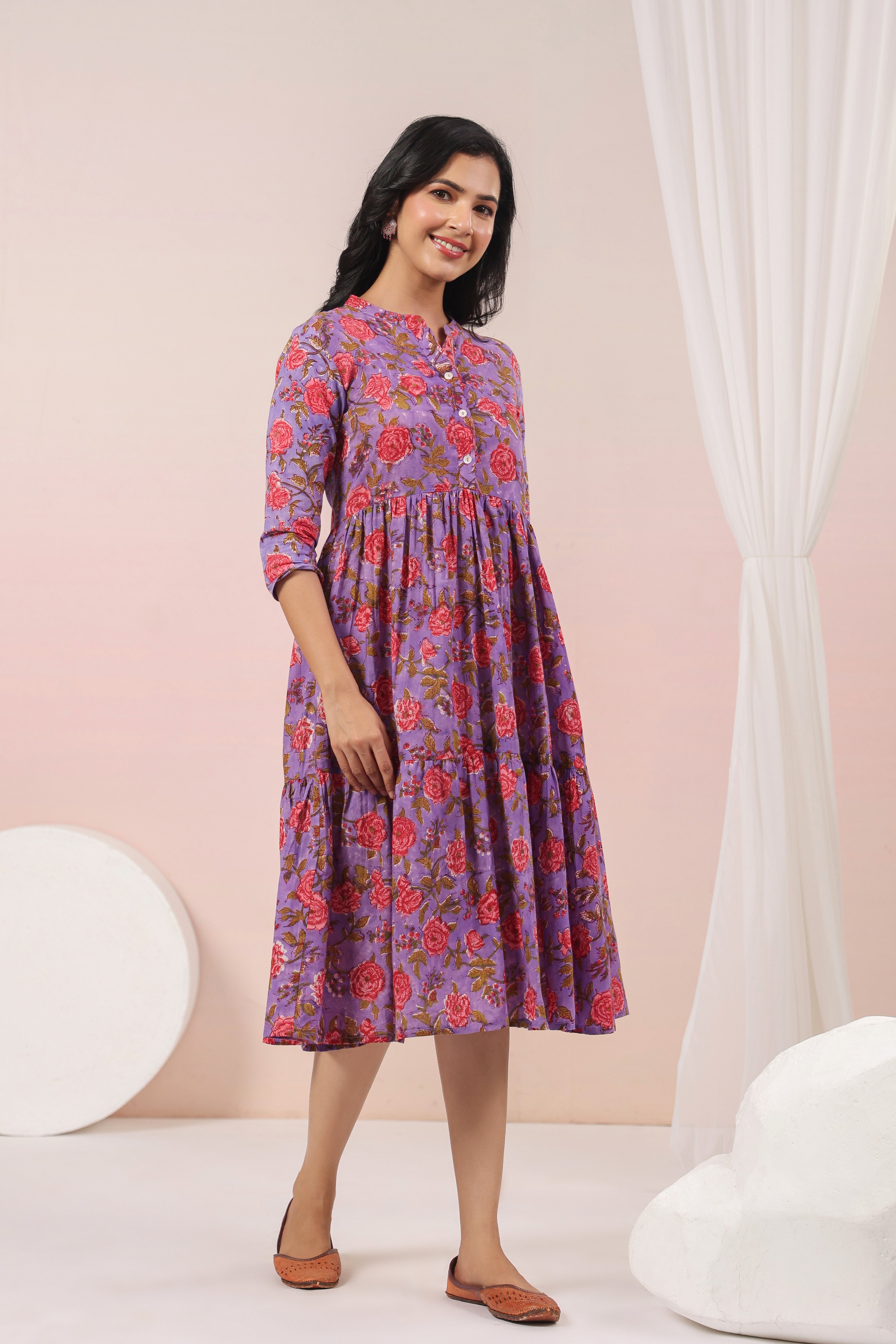 Shuddhi purple dress