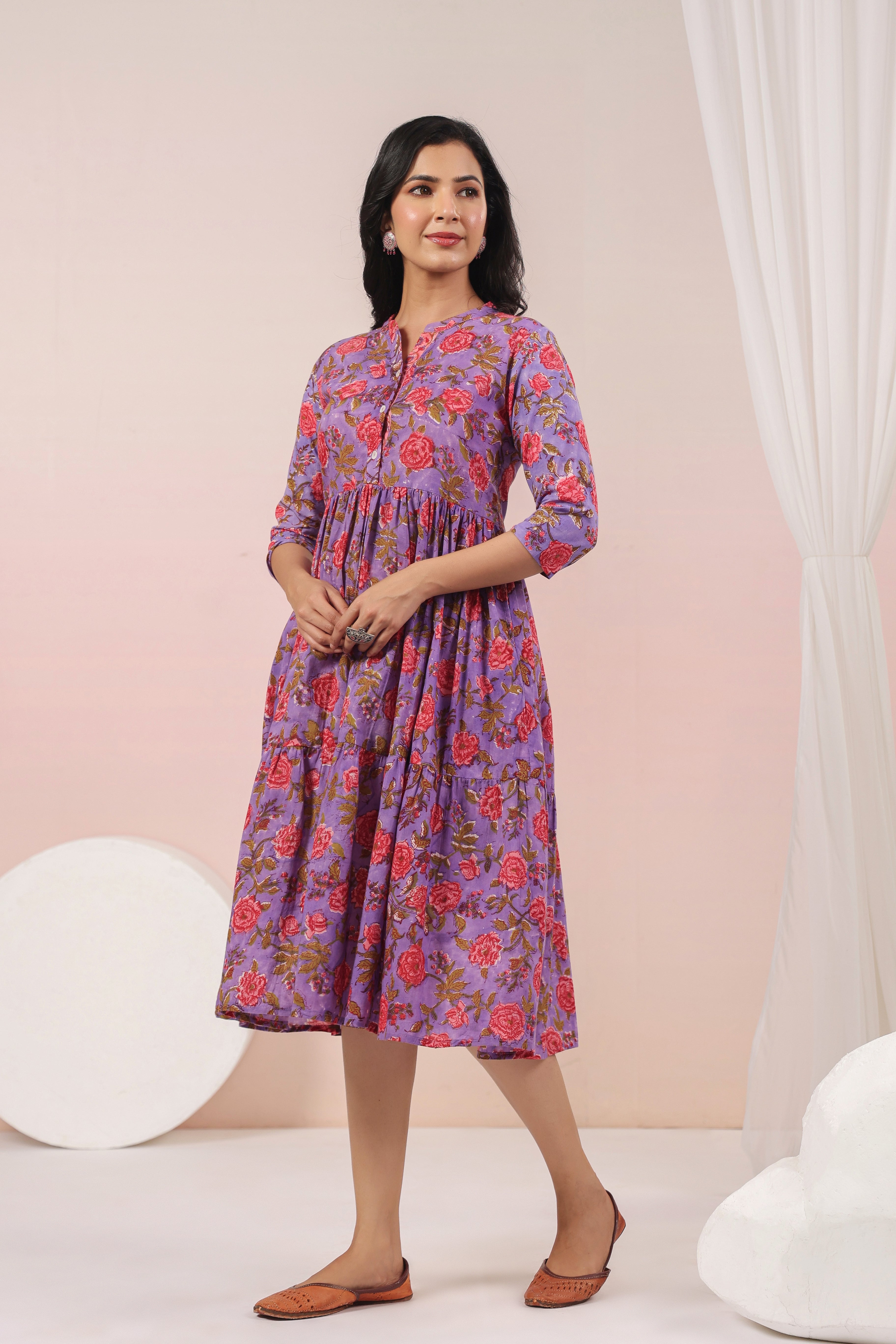 Shuddhi purple dress