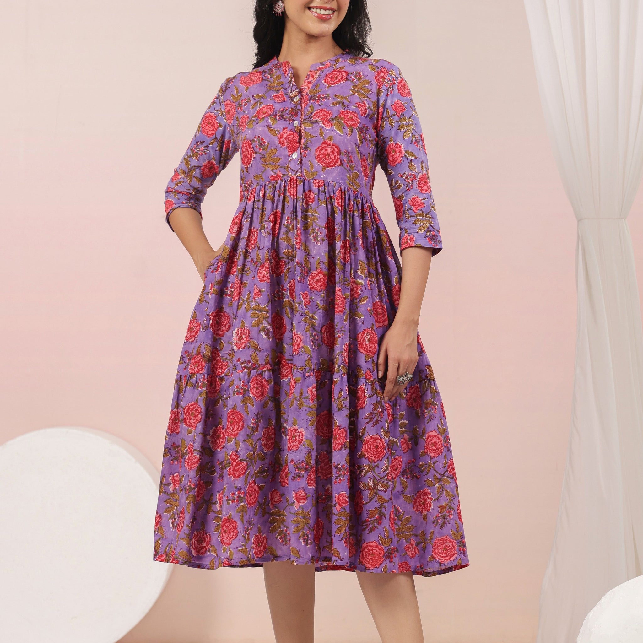 Shuddhi purple dress