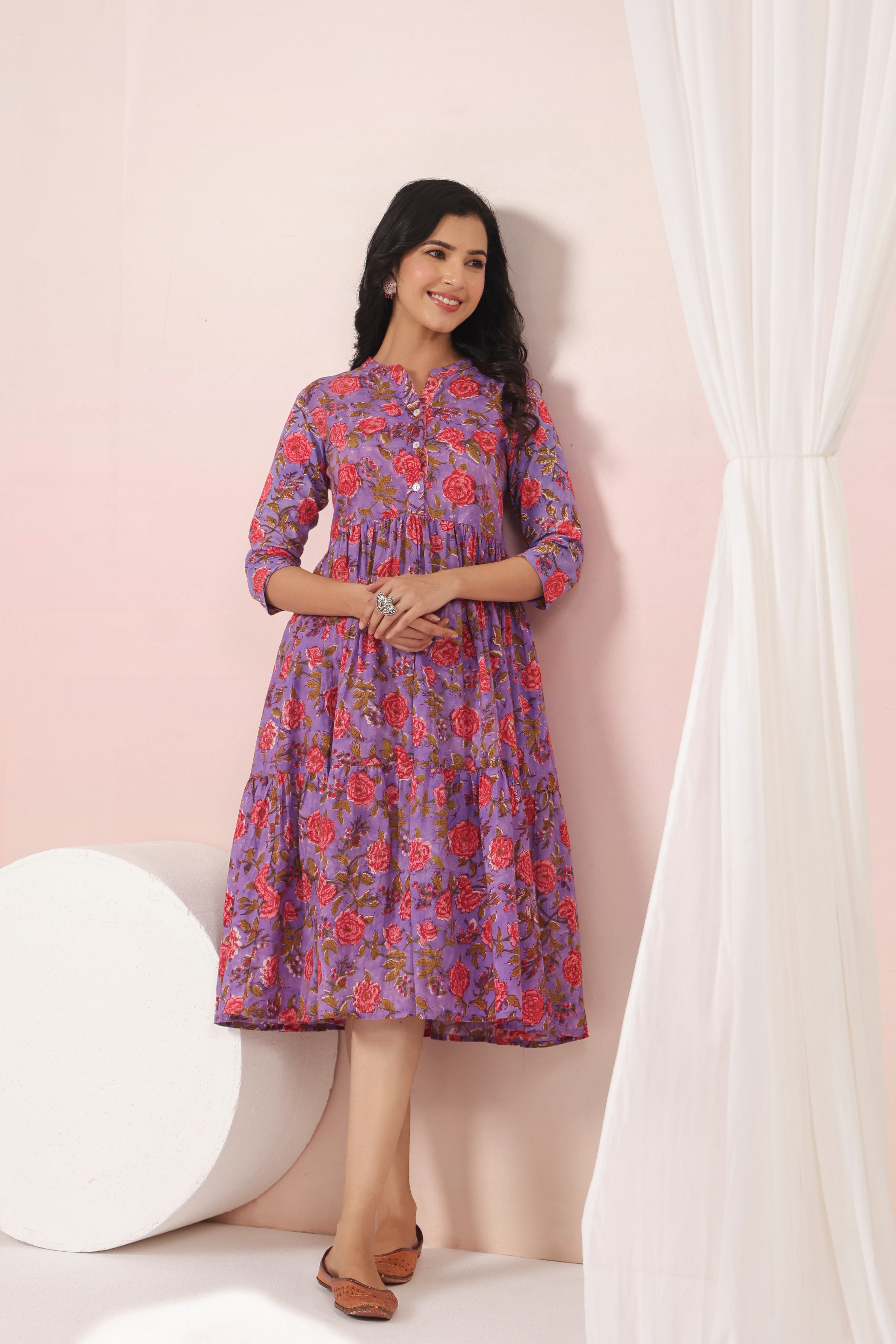 Shuddhi purple dress