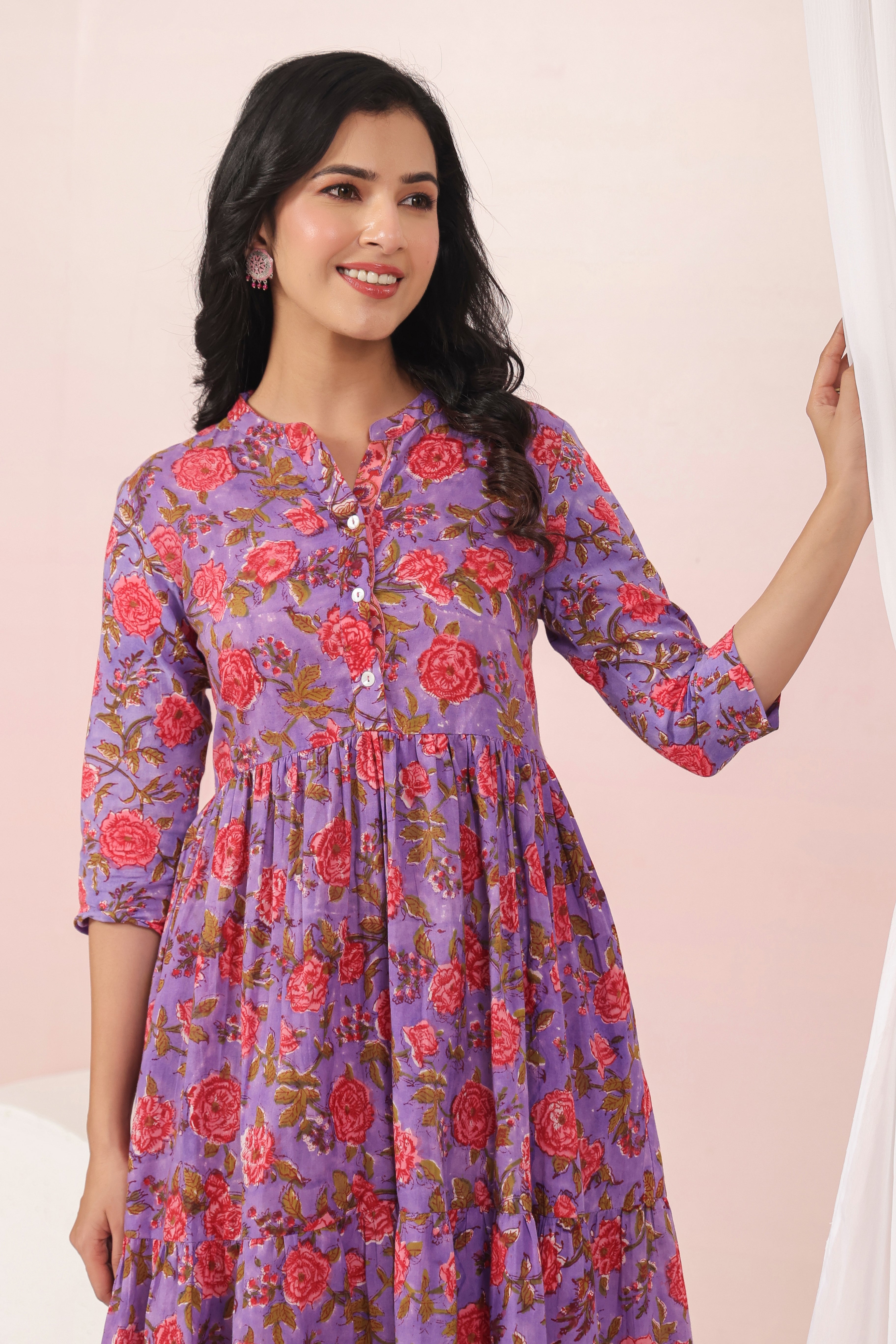 Shuddhi purple dress
