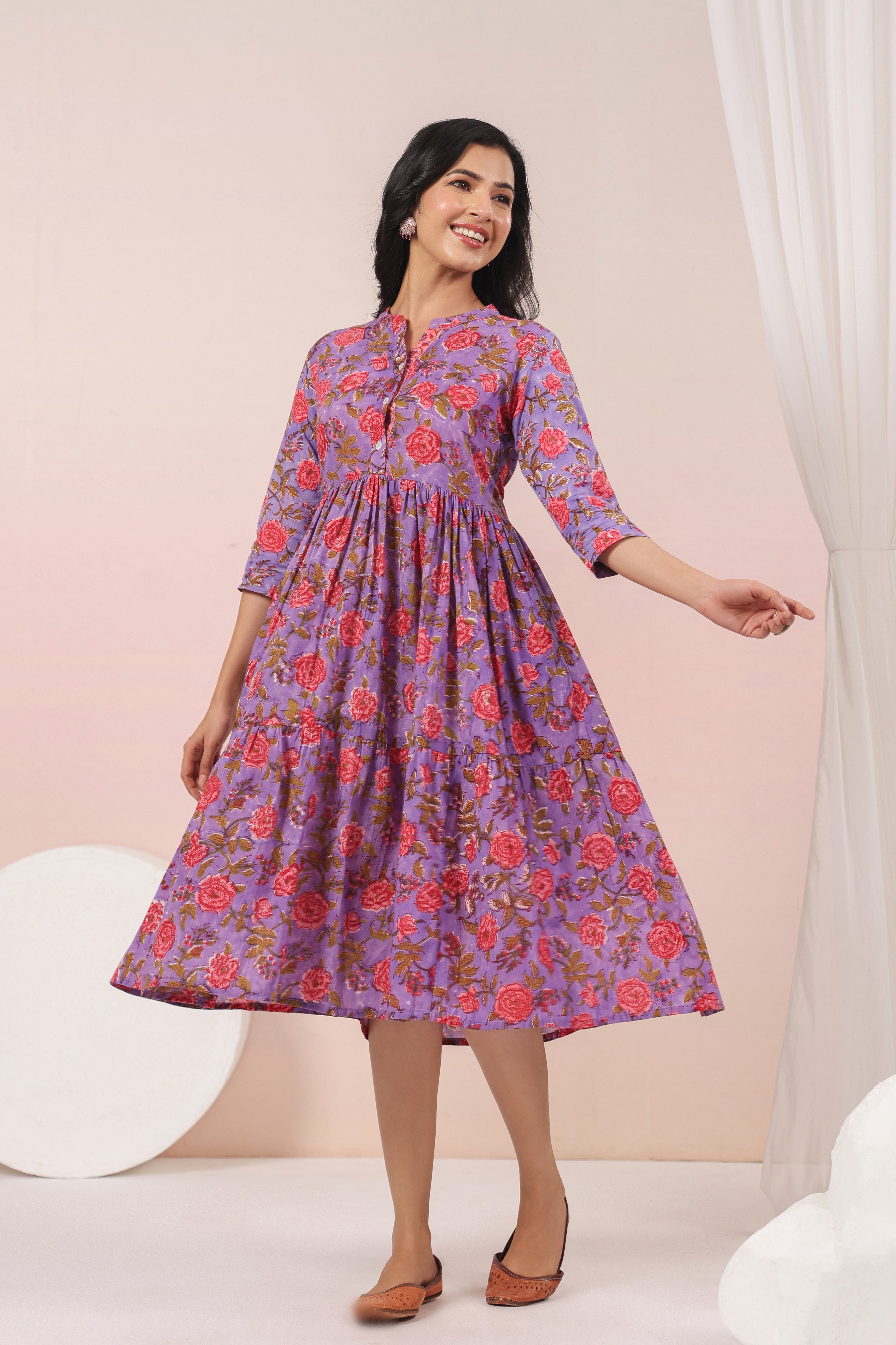 Shuddhi purple dress