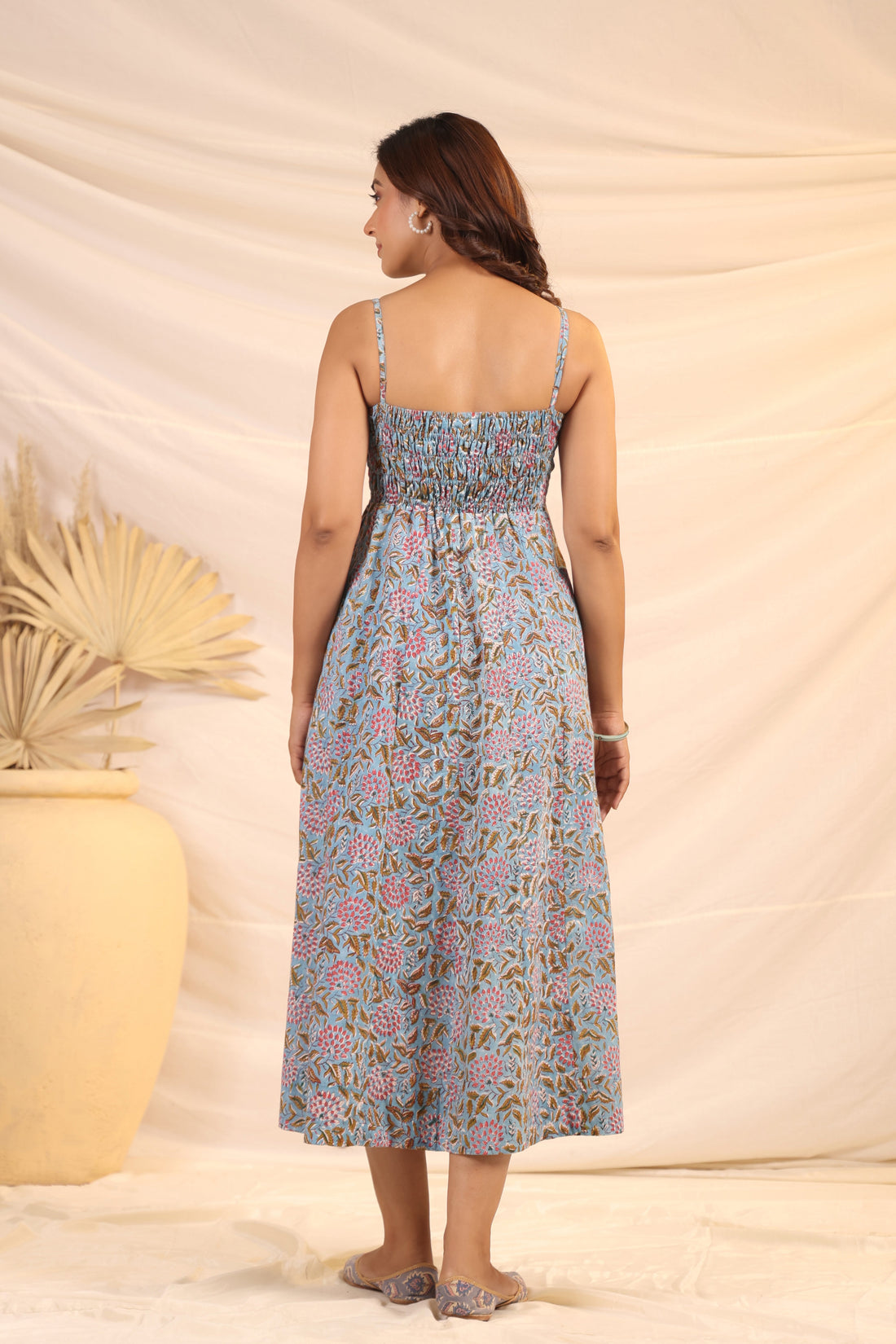 Shuddhi Blue Sphageti dress