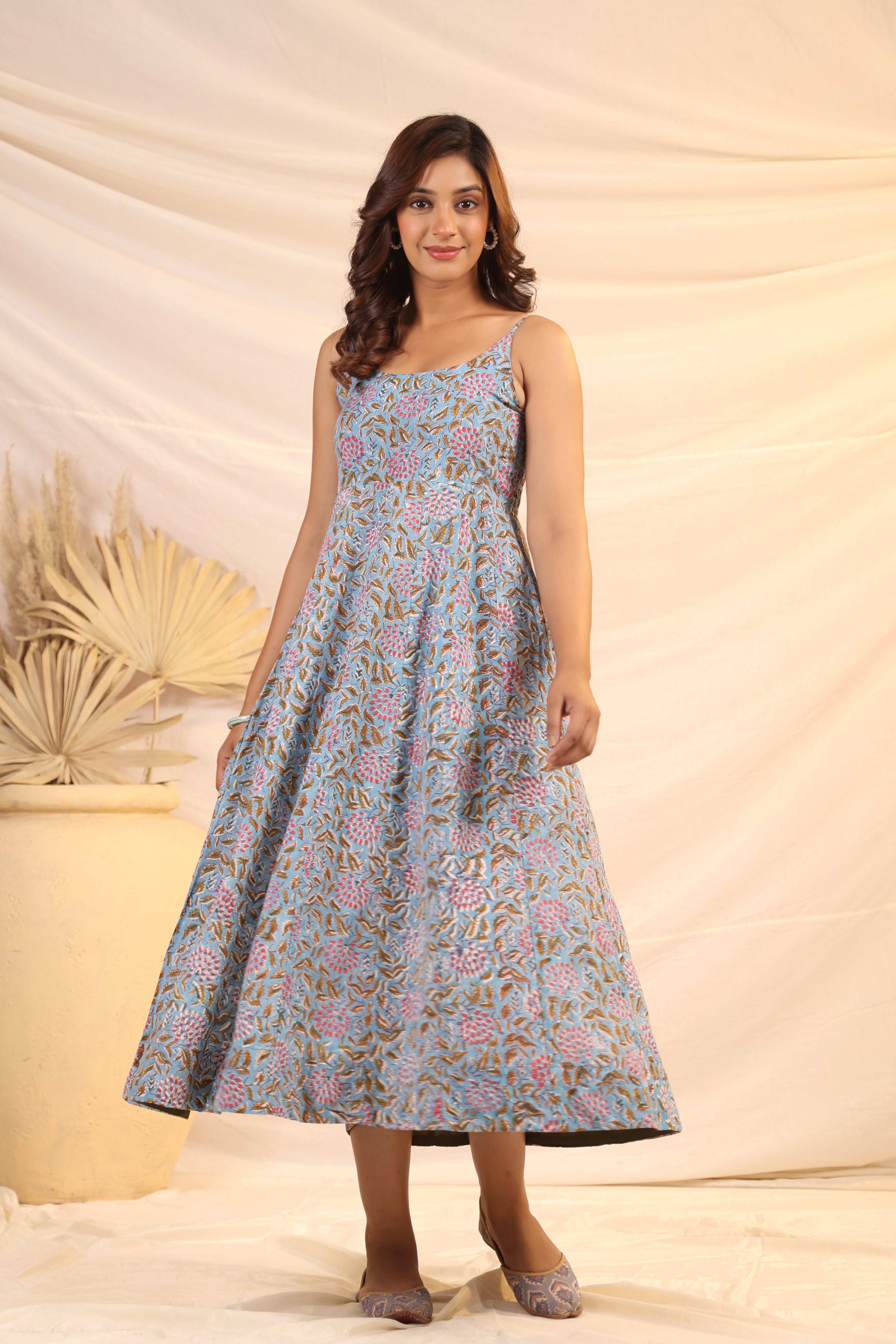 Shuddhi Blue Sphageti dress