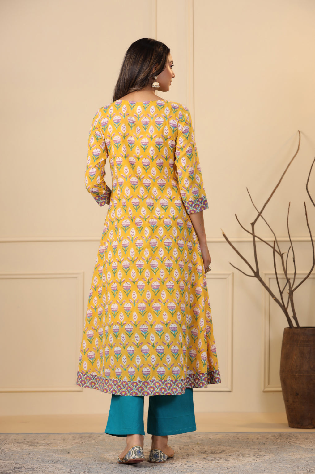 Mimosa Yellow A-Line Kurta