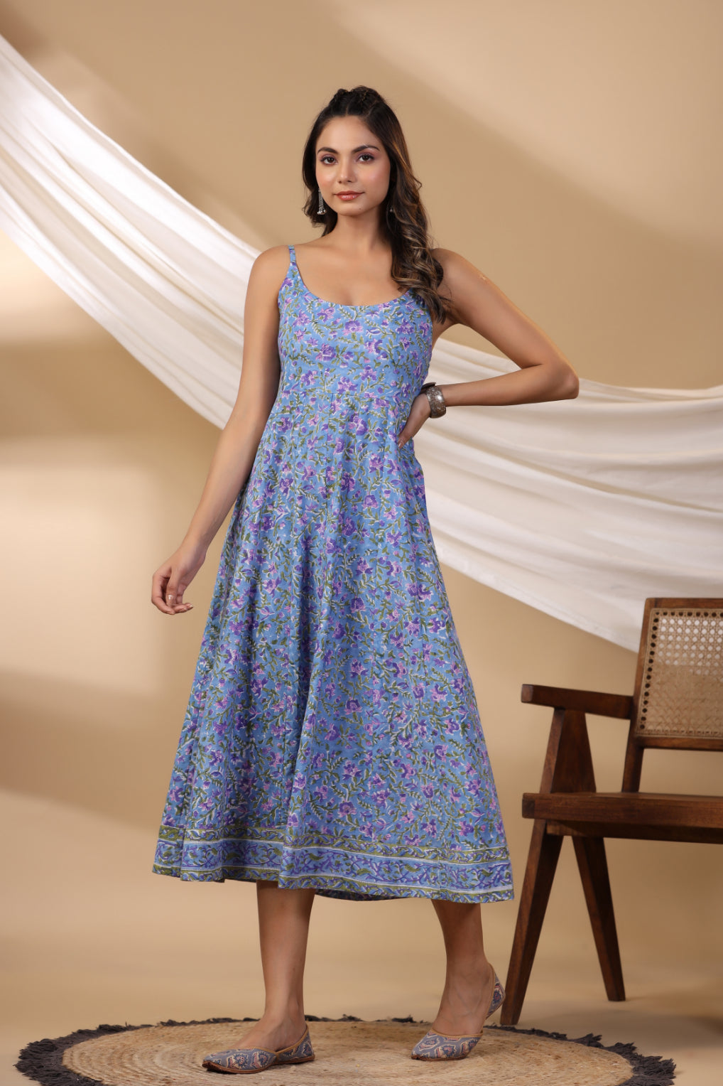 Cobalt Blue Spegatie Dress