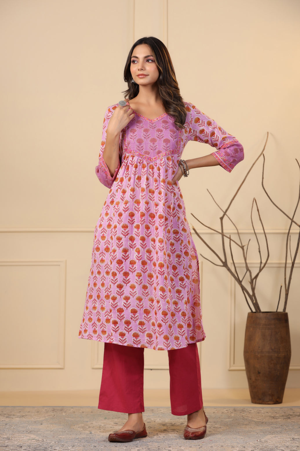 Taffy Pink Kurta