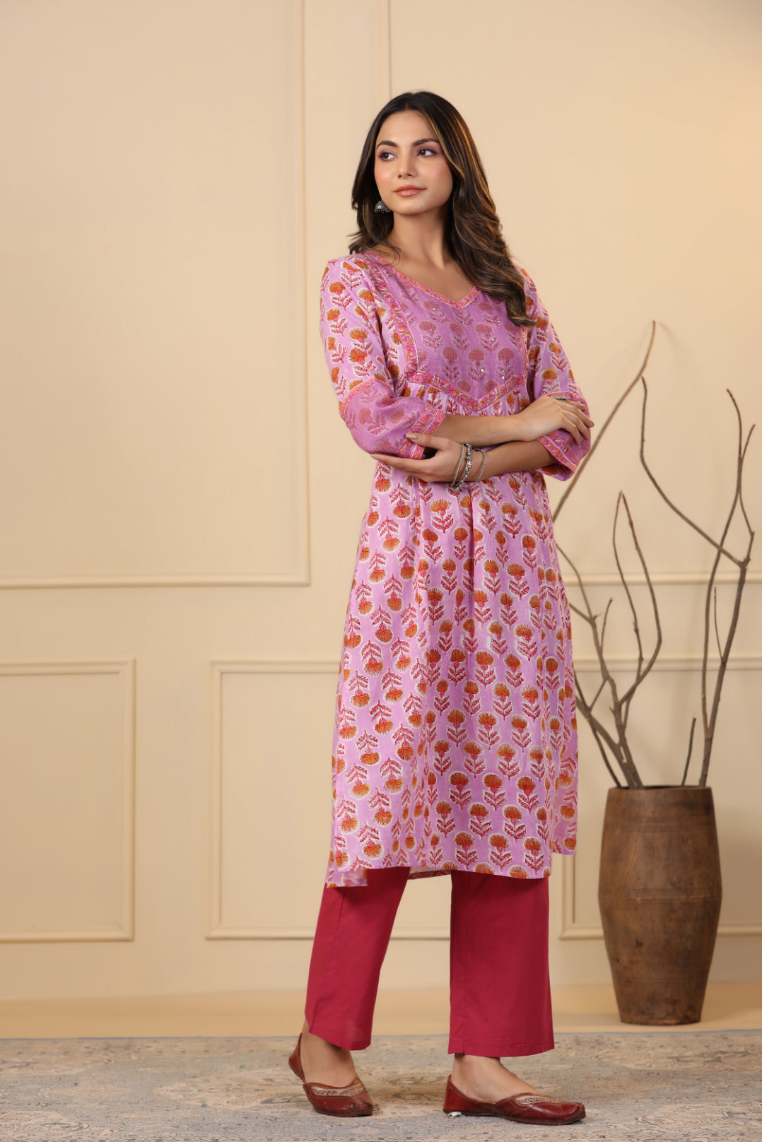 Taffy Pink Kurta