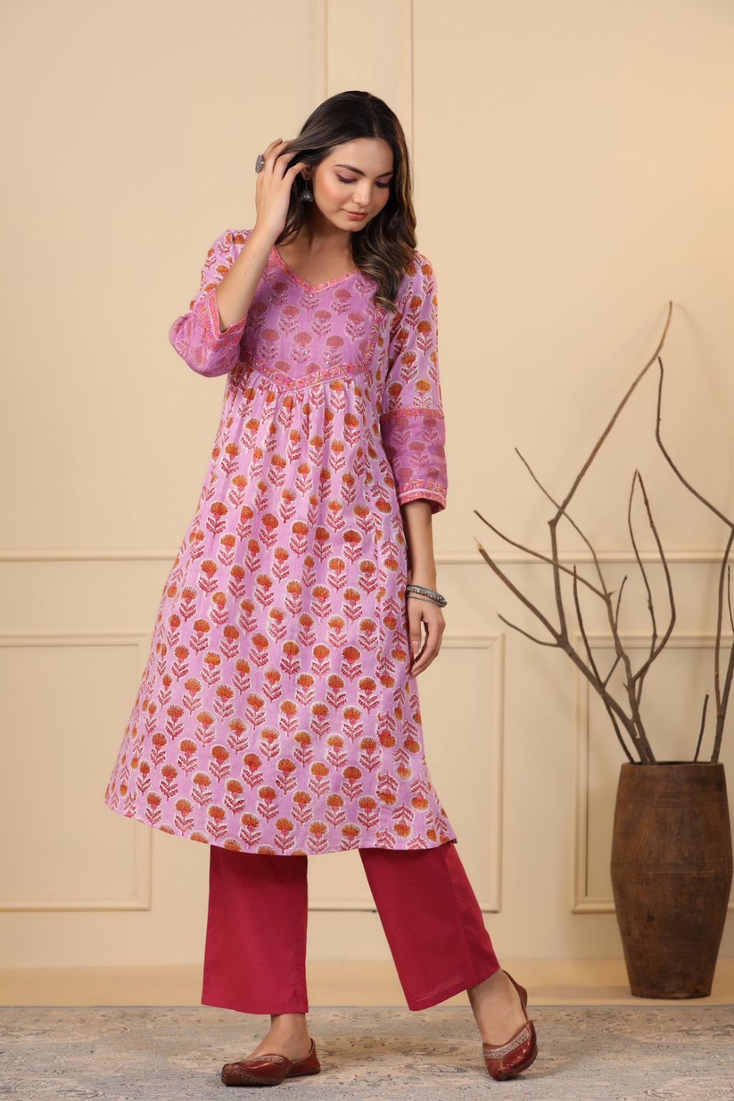 Taffy Pink Kurta
