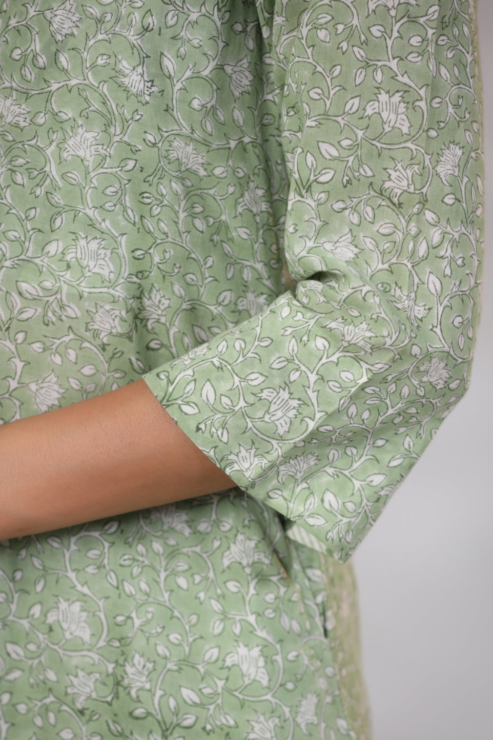 Grass Green 3-Piece Co-Ord Set With Shrug