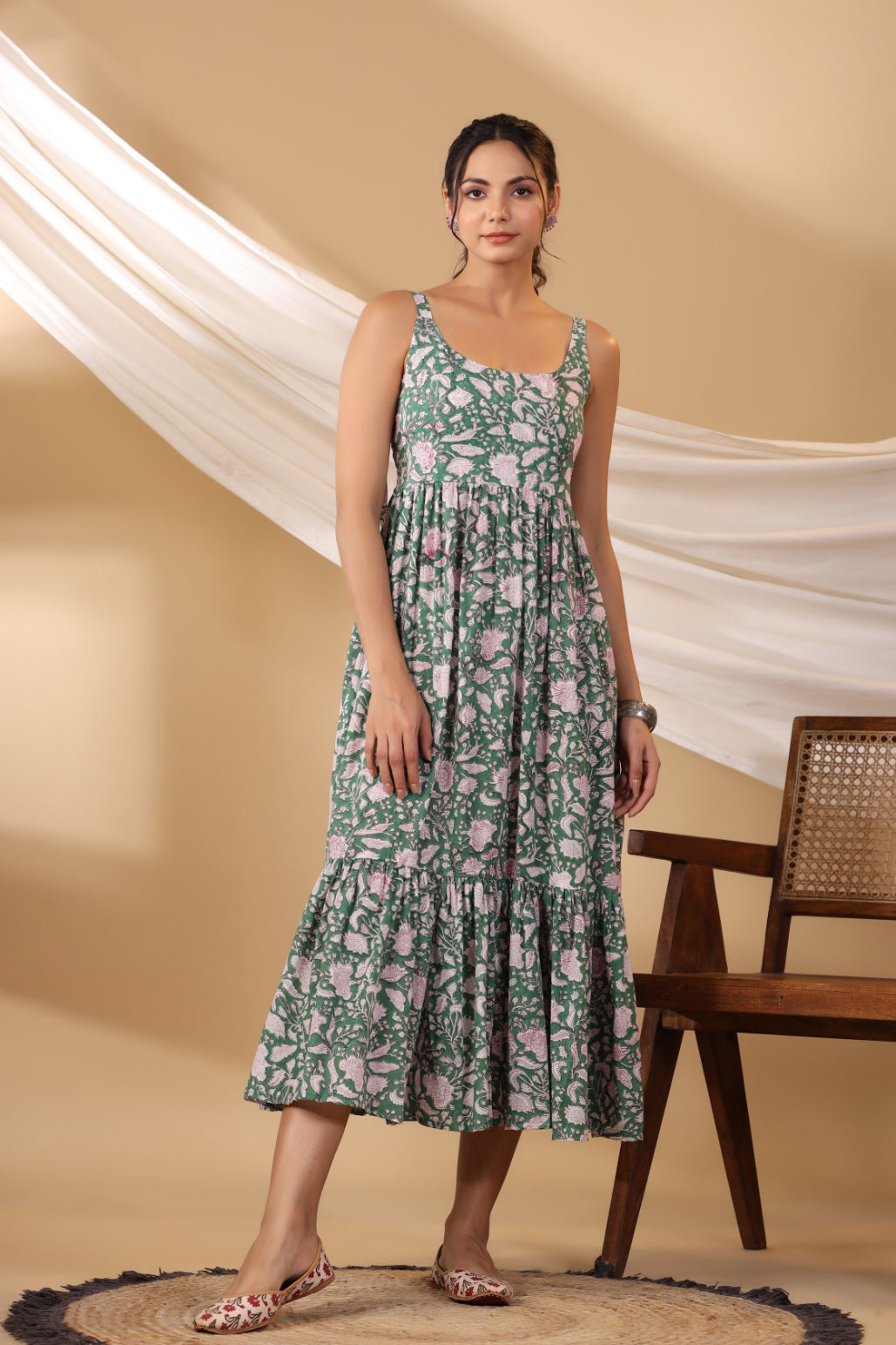 Forest Green Spegatie Dress