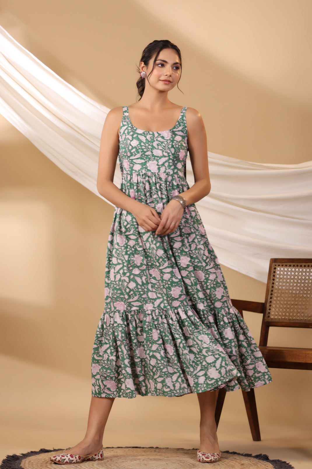 Forest Green Spegatie Dress