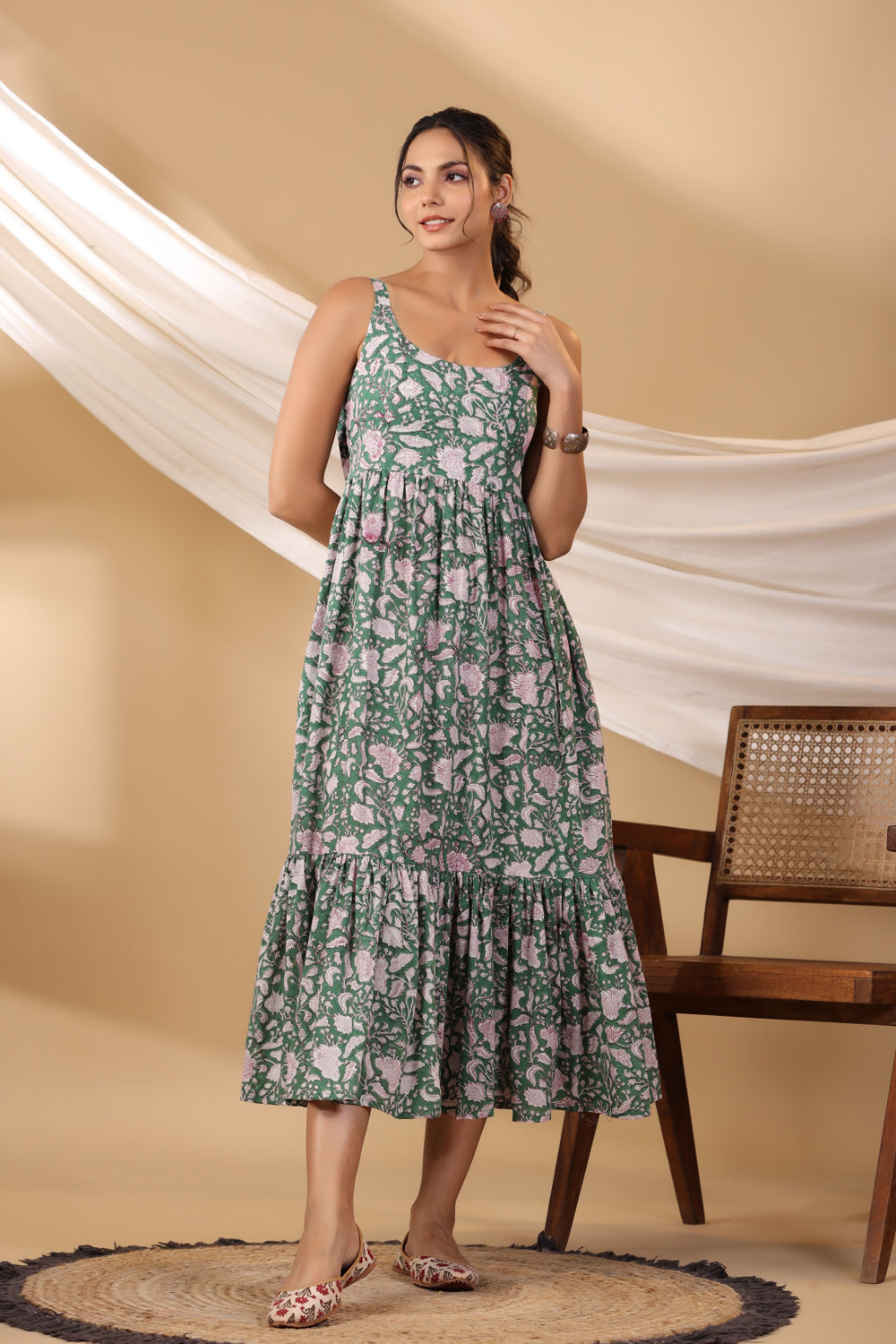 Forest Green Spegatie Dress