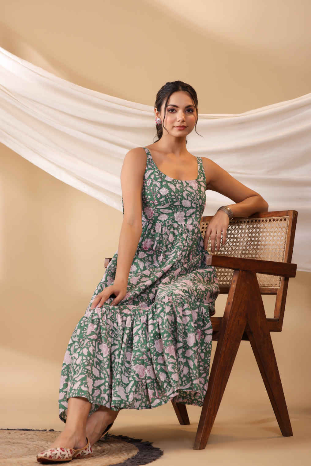 Forest Green Spegatie Dress