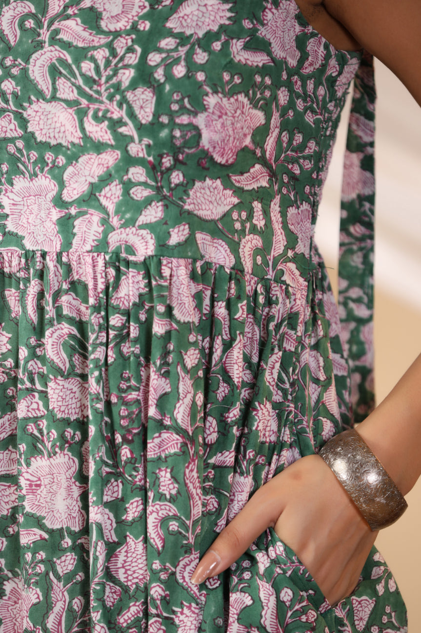Forest Green Spegatie Dress