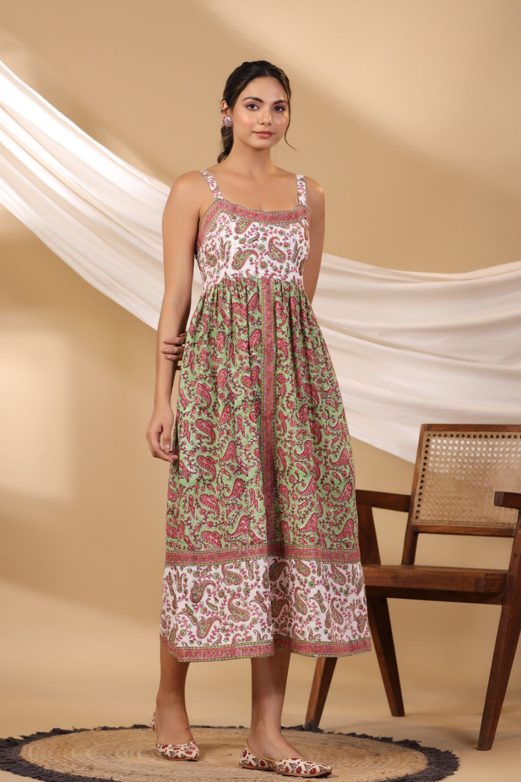 Pear Green Spegatie Dress
