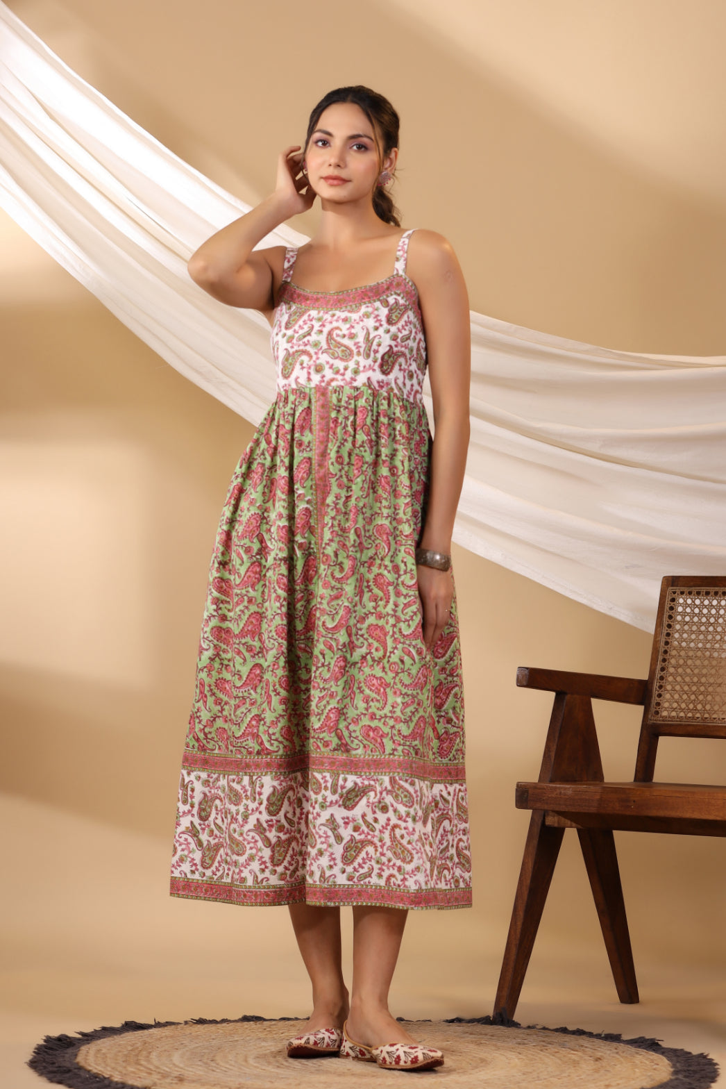 Pear Green Spegatie Dress