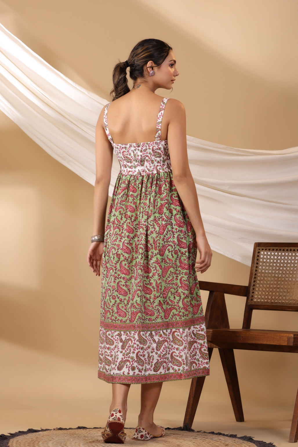 Pear Green Spegatie Dress