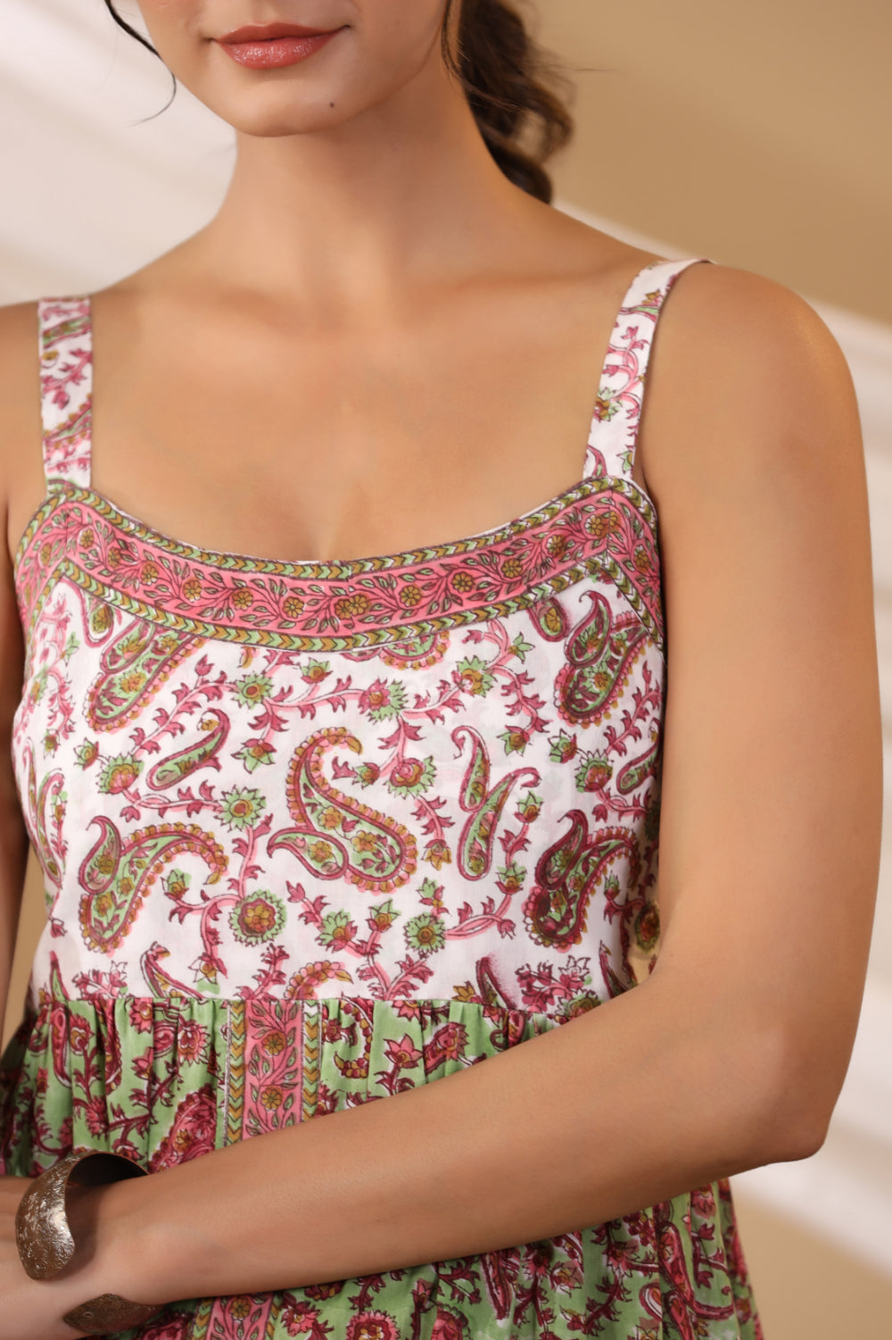 Pear Green Spegatie Dress