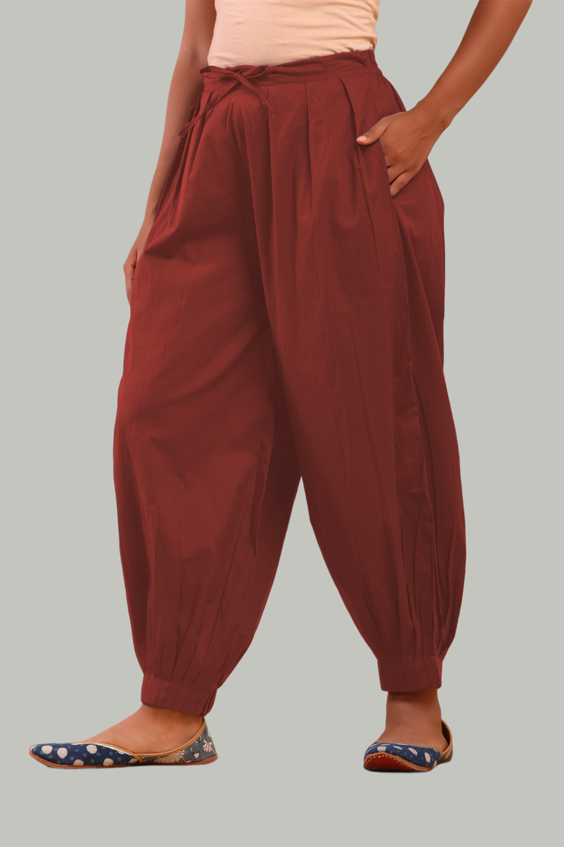 Maroon Afghani Pant