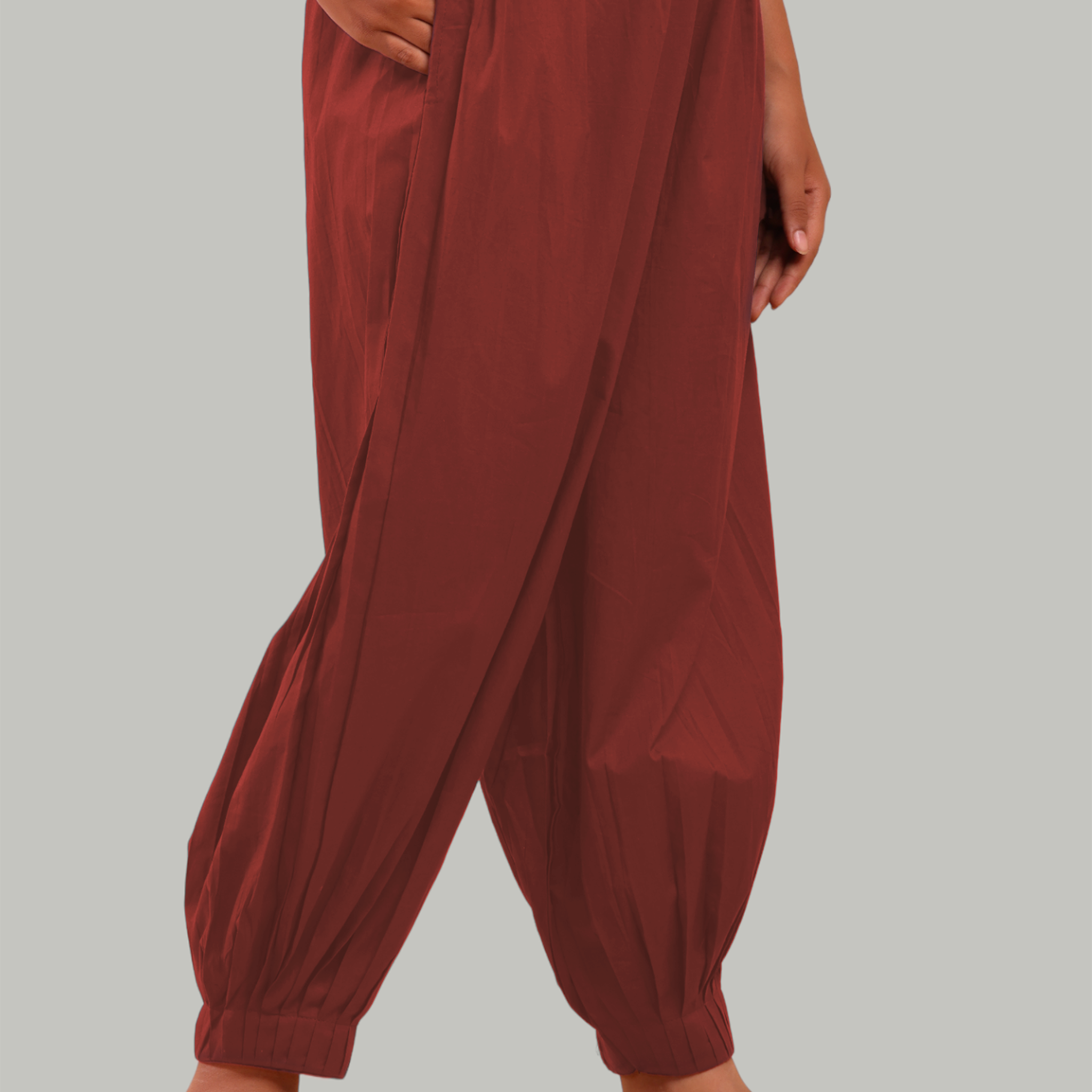 Maroon Afghani Pant